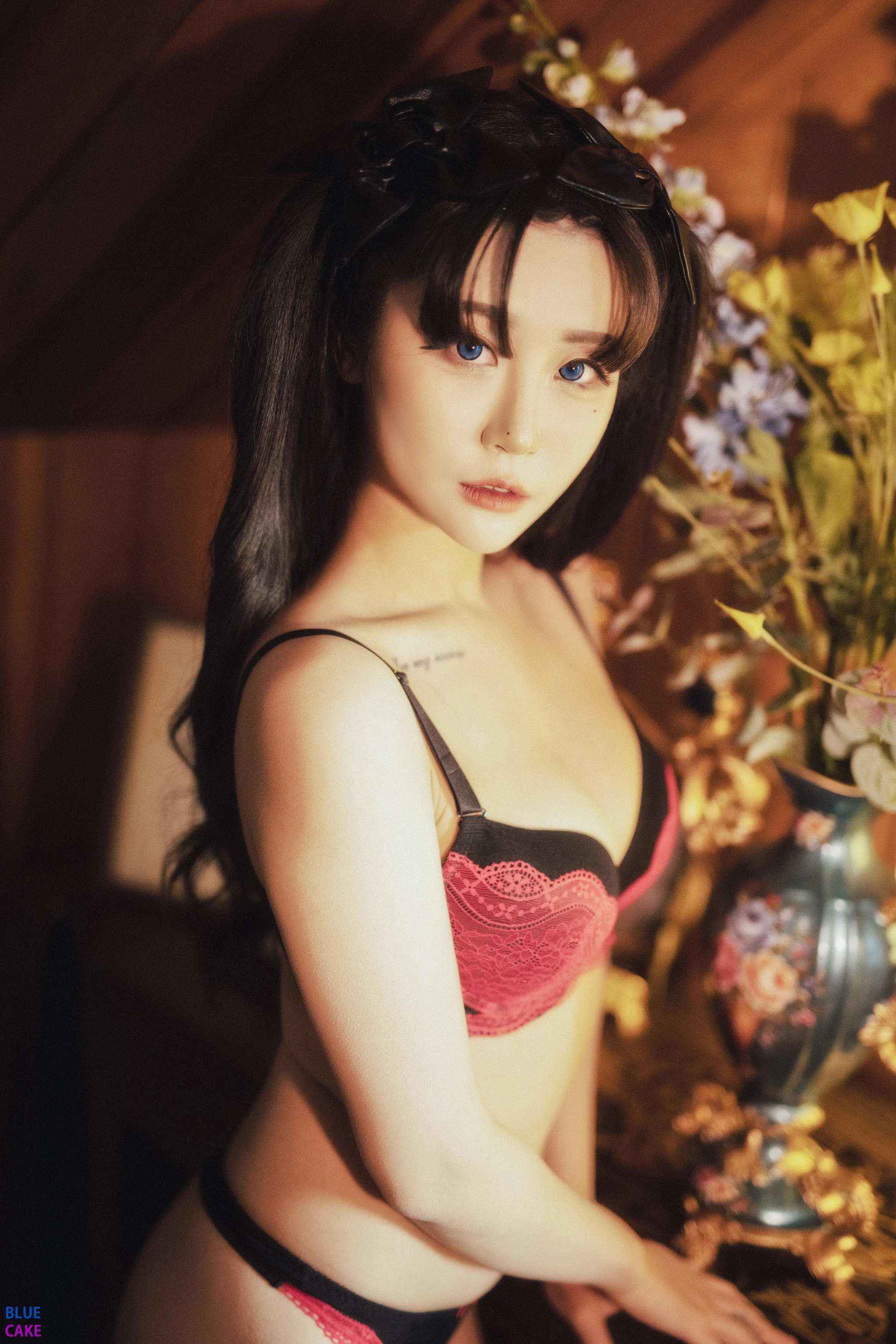 Bomi [보미] & Zia [지아] Fate Saber x Thosaka Rin – Lingerie.Ver 1 [50P]