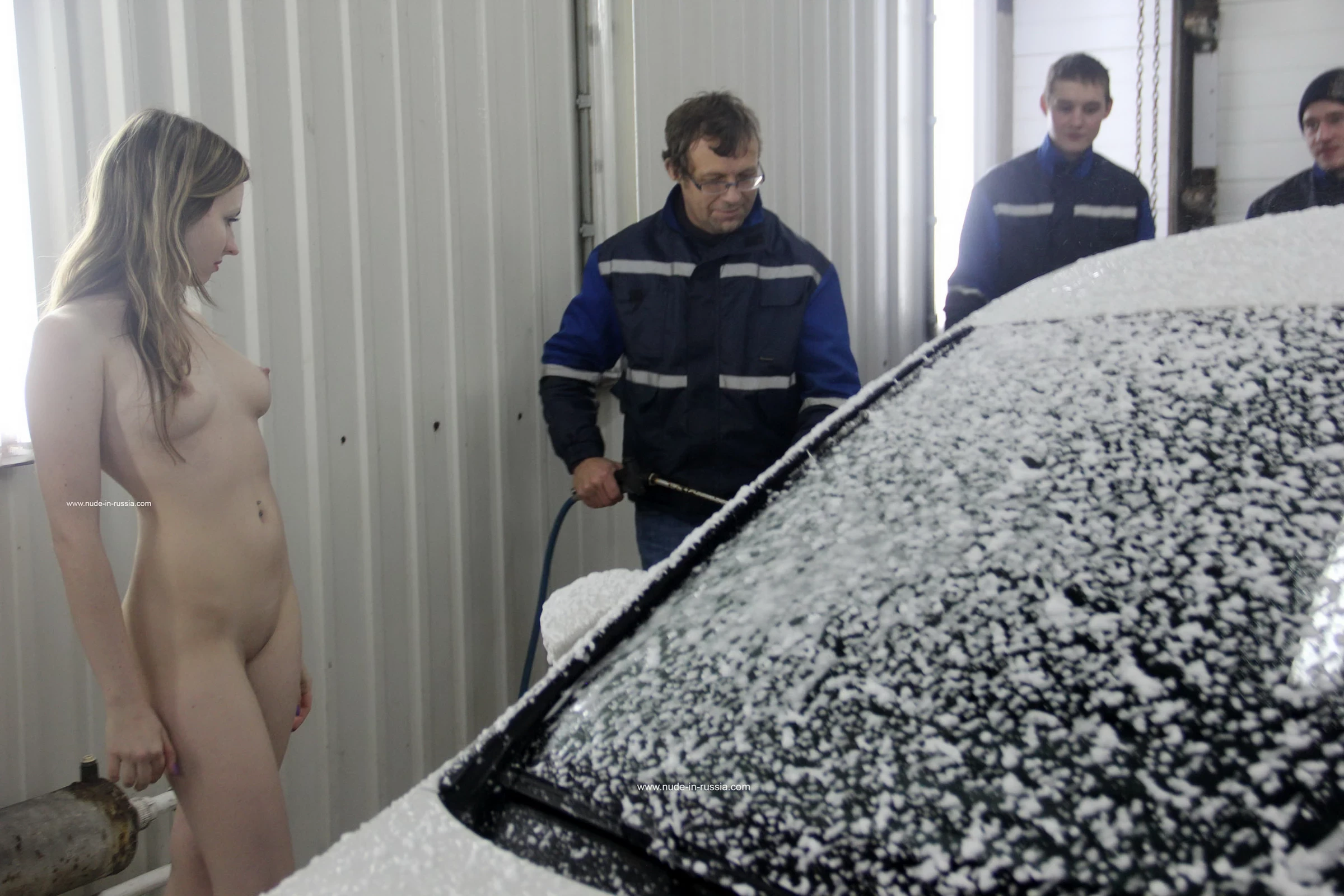 NudeInRussia Angelika Car Wash [49P]