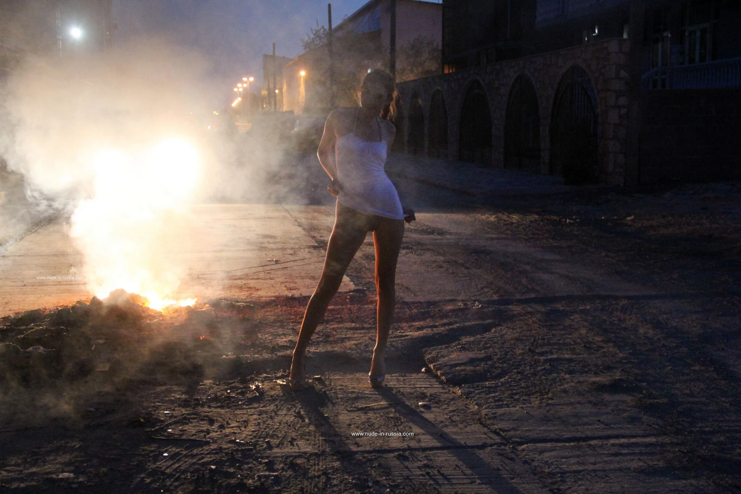 NudeInRussia Karina On The Street Of Southern City [55P]