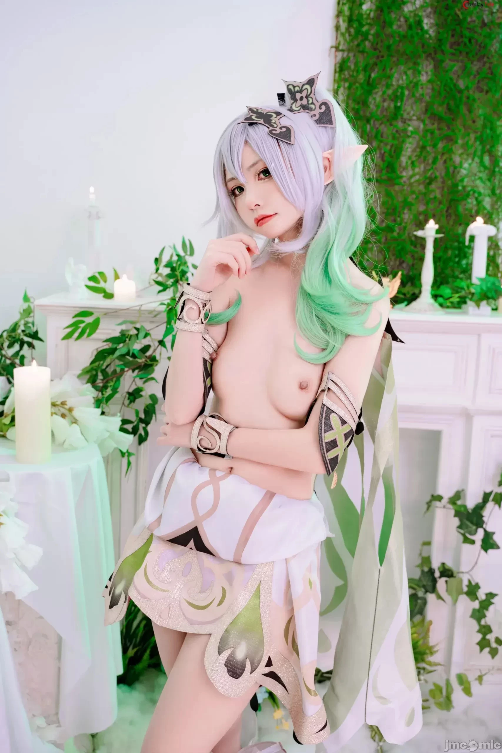 Nekokoyoshi [爆机少女喵小吉] cosplay Nahida – Genshin Impact [85P]