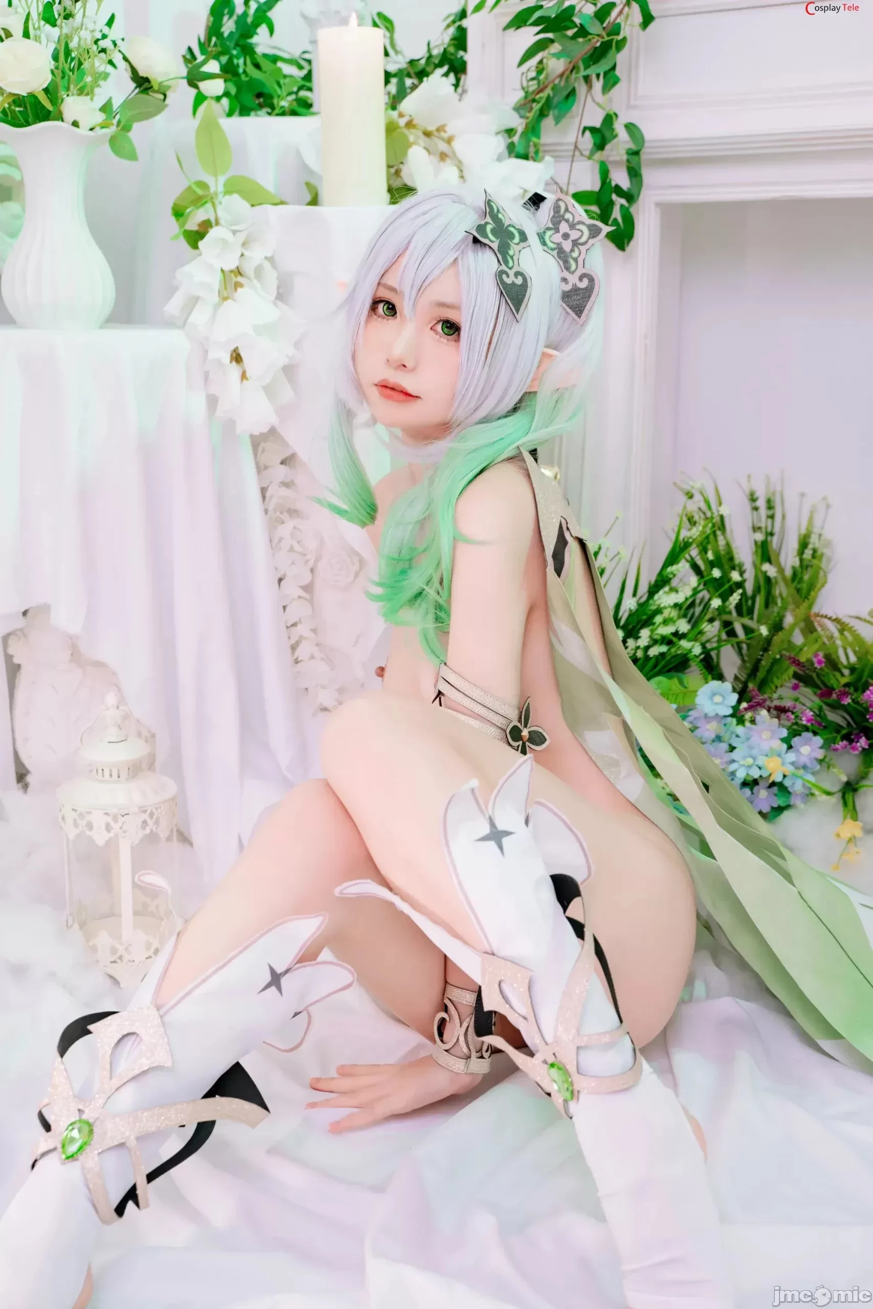 Nekokoyoshi [爆机少女喵小吉] cosplay Nahida – Genshin Impact [85P]