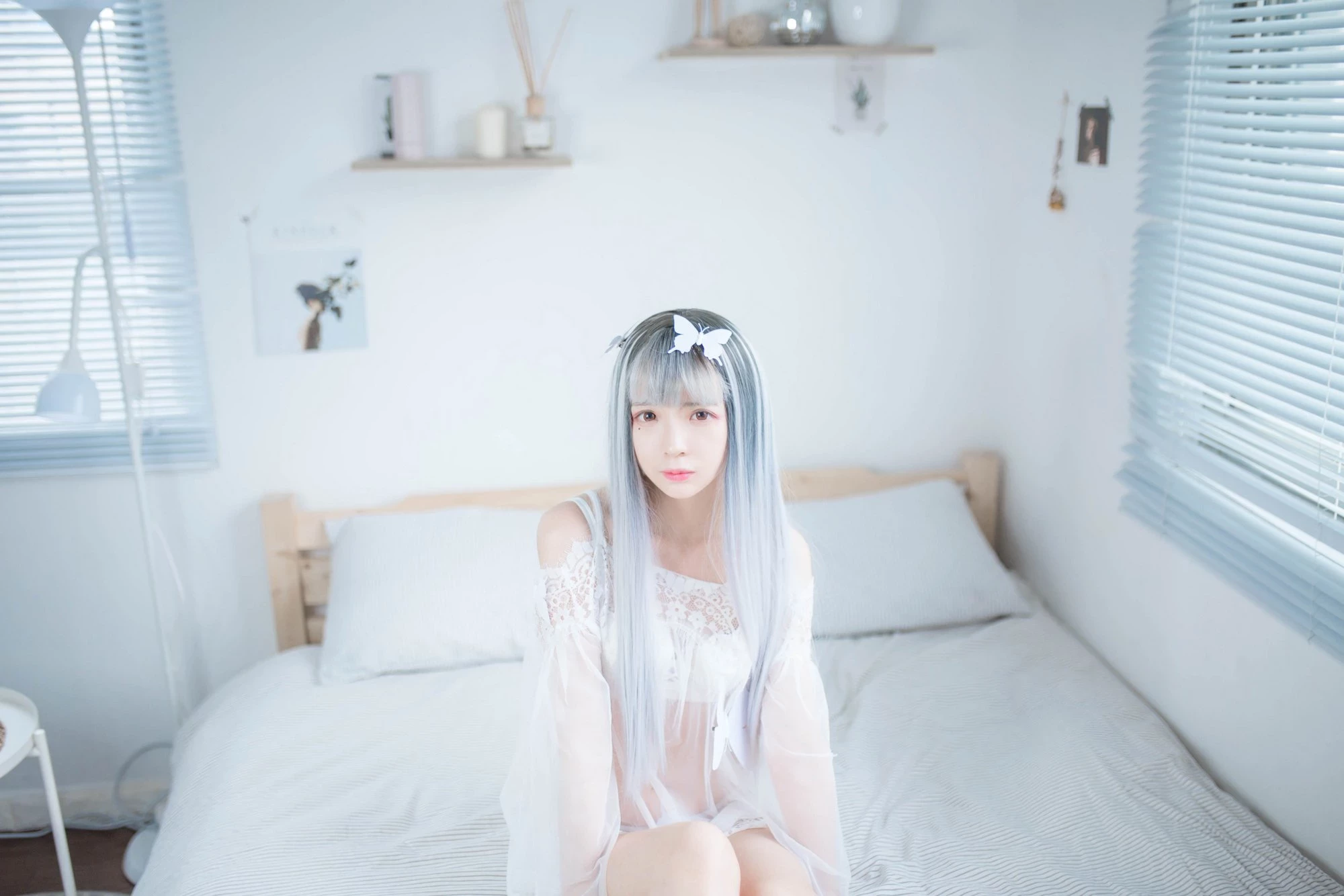 [COSER] 疯猫ss – 透明白沙的诱惑少女写真