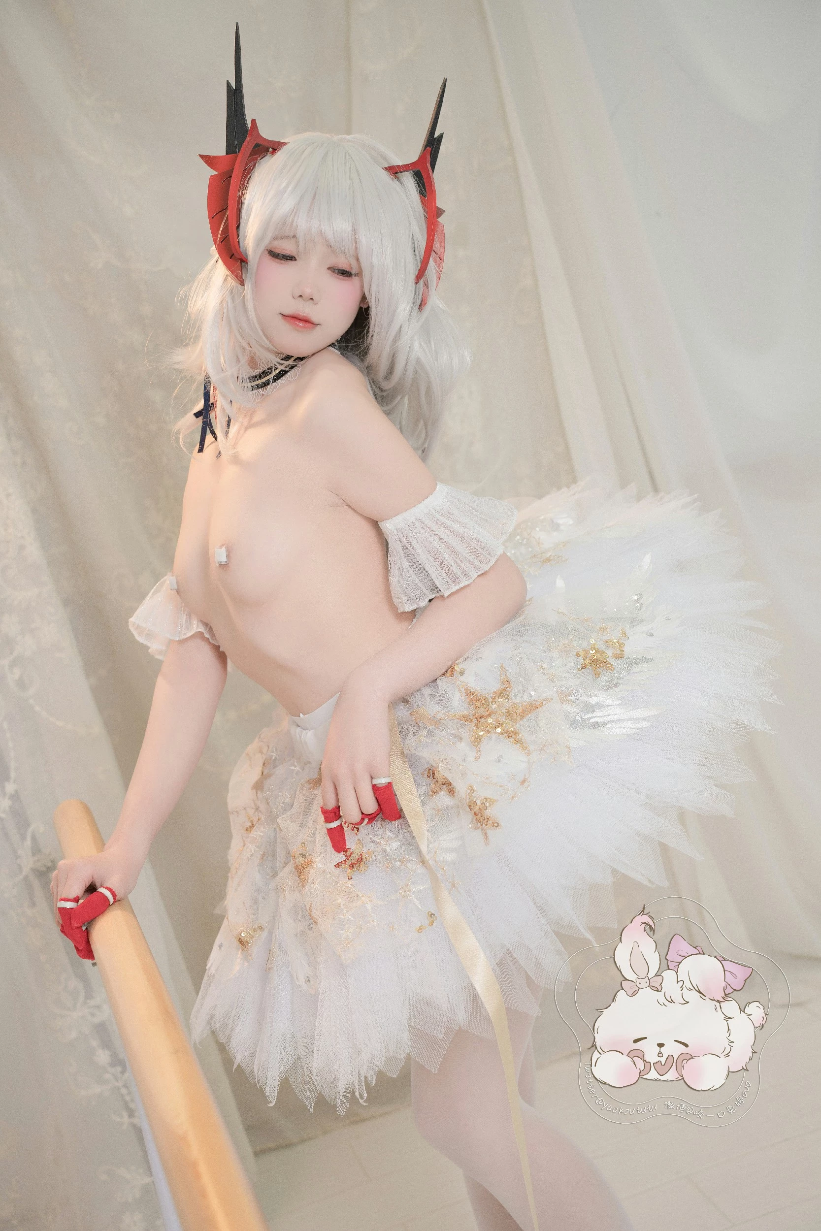 Coser@黏黏团子兔 - W天鹅之舞 [55P]