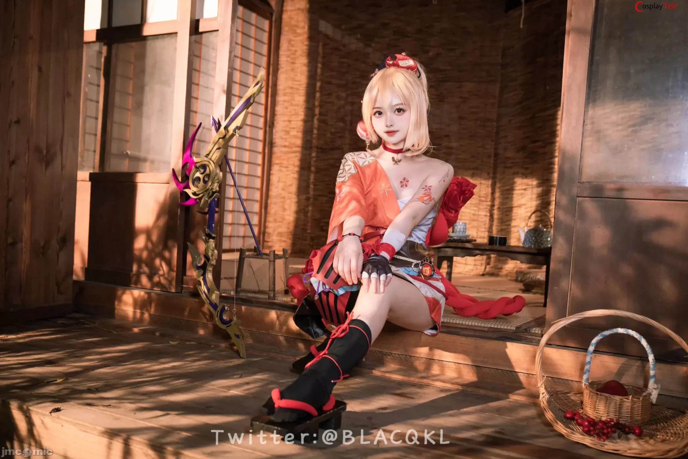 Blacqkl [白莉爱吃巧克力] cosplay Yoimiya – Genshin Impact [92P]