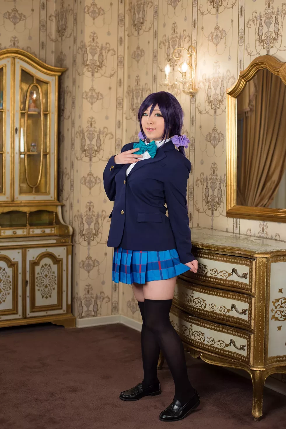 [Cosplay精选]COS正片《は紫や》图集丰满美少女粉红薄纱裙秀豪乳写真200P