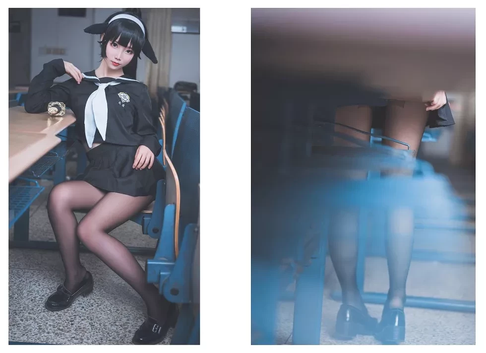 [Cosplay精选]可爱人气Coser面饼仙儿–高雄仙儿黑丝裤袜完美诱惑写真34P