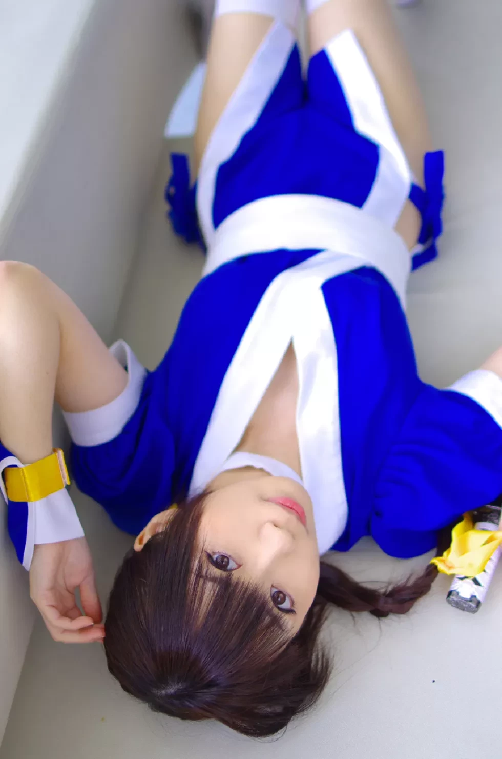 [Cosplay精选]COS正片《霞浪漫》美女武士的白丝美腿性感写真337P