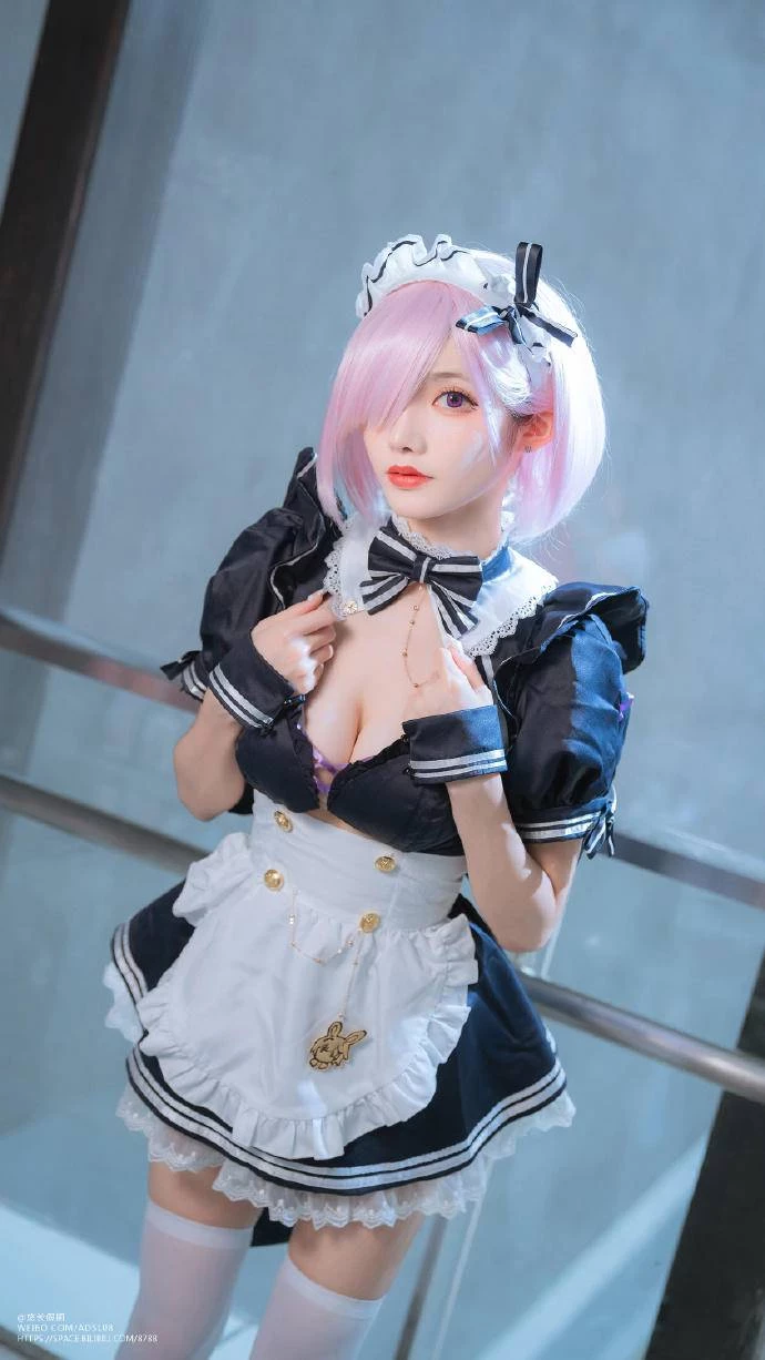 FGO瑪修性感女僕Cosplay[CN：宵魚魚] [12P]