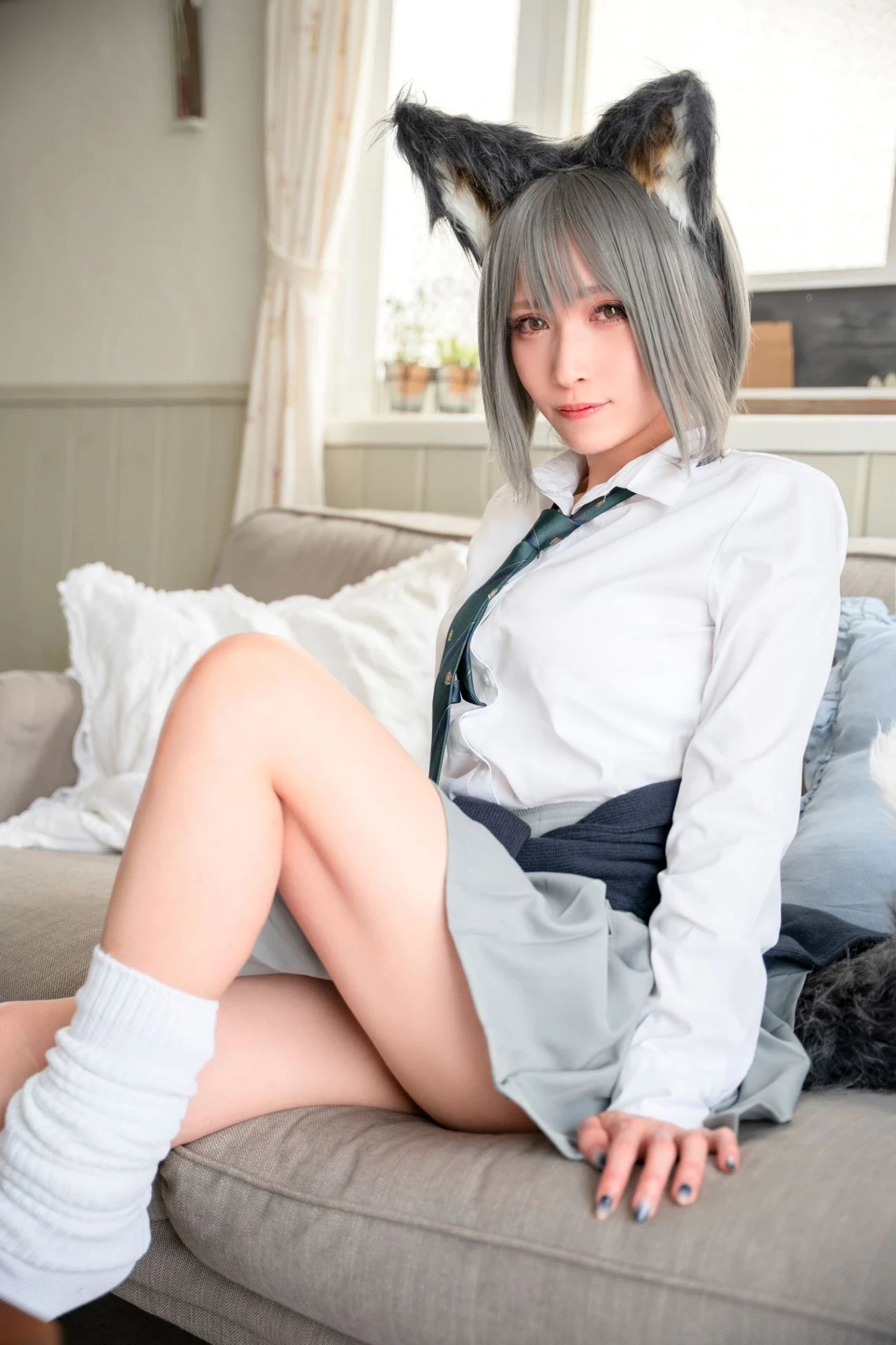 Cosplay C98 girlfriend end JILL オオカミちゃんって呼んでもイイよ 01gakkou