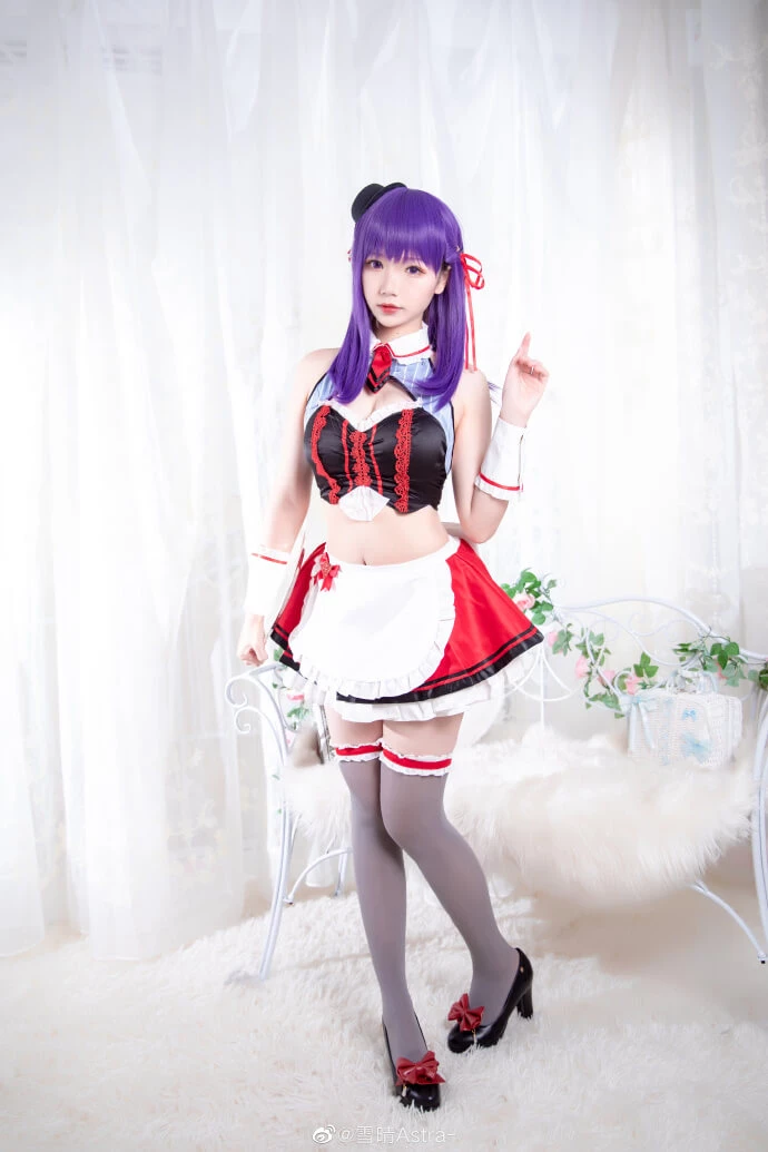 《Fate EXTRA》間桐櫻性感女僕Cosplay[CN：雪晴Astra] [9P]