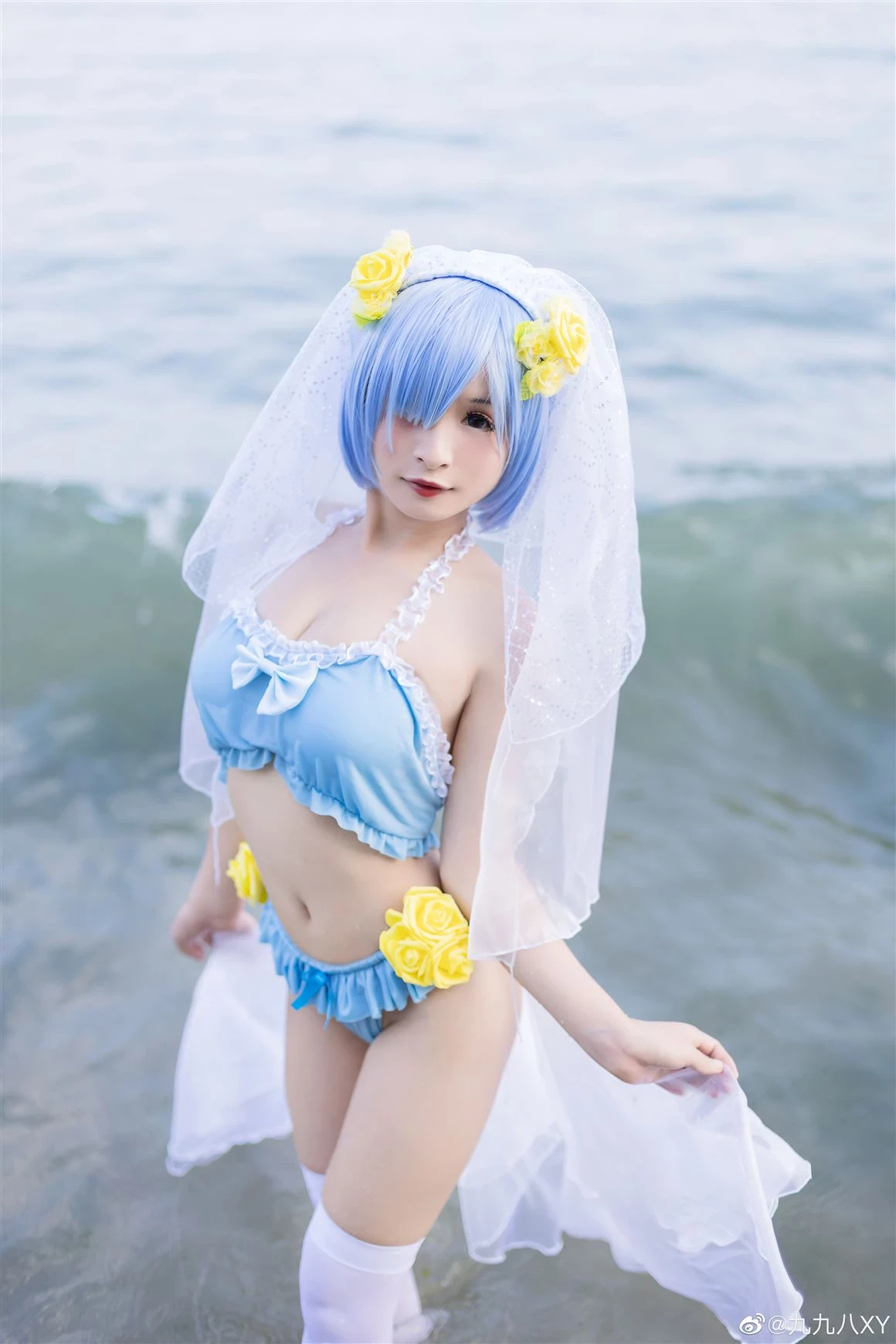 《Re：從零開始的異世界生活》雷姆泳裝Cosplay[CN：九九八XY] [9P]