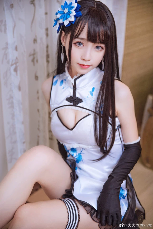 《幻想金瓶梅》李瓶兒旗袍Cosplay[CN：大大卷卷小卷] [9P]