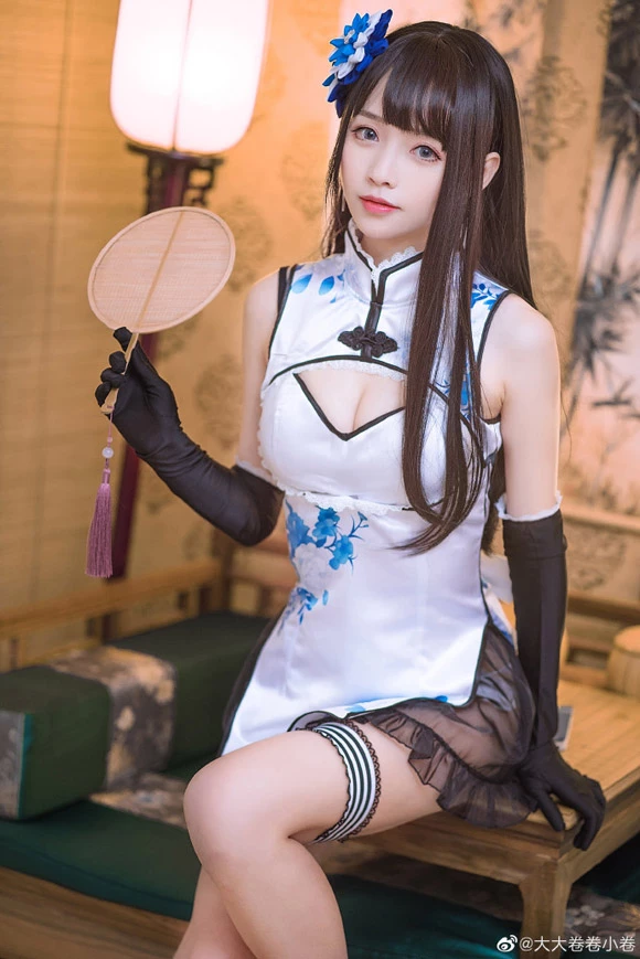 《幻想金瓶梅》李瓶兒旗袍Cosplay[CN：大大卷卷小卷] [9P]