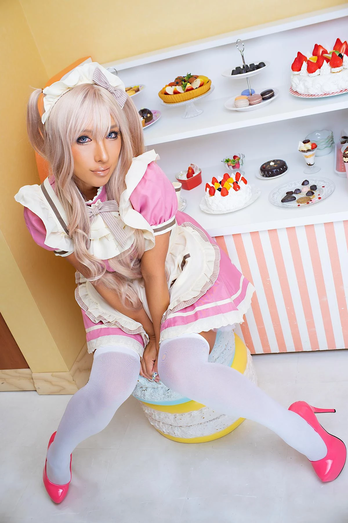 Cosplay nonsummerjack 黒ギャルメイドROM PINK CHOCOLATE