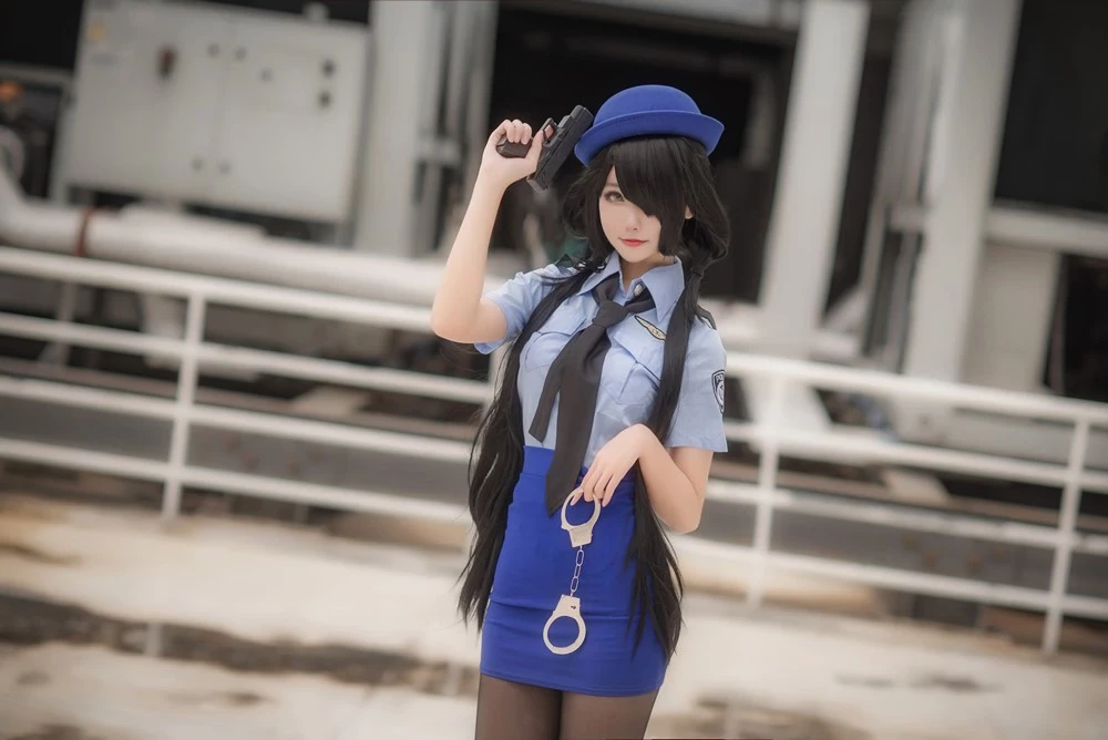 Momoko葵葵 - Tokisaki Kurumi Police Uniform