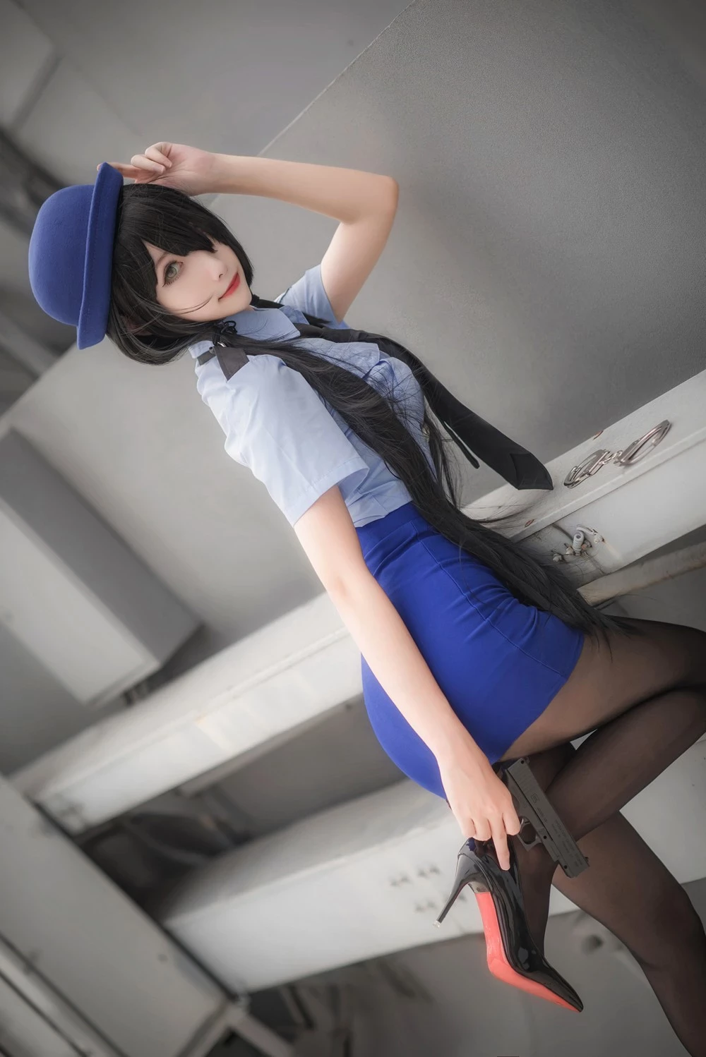 Momoko葵葵 - Tokisaki Kurumi Police Uniform