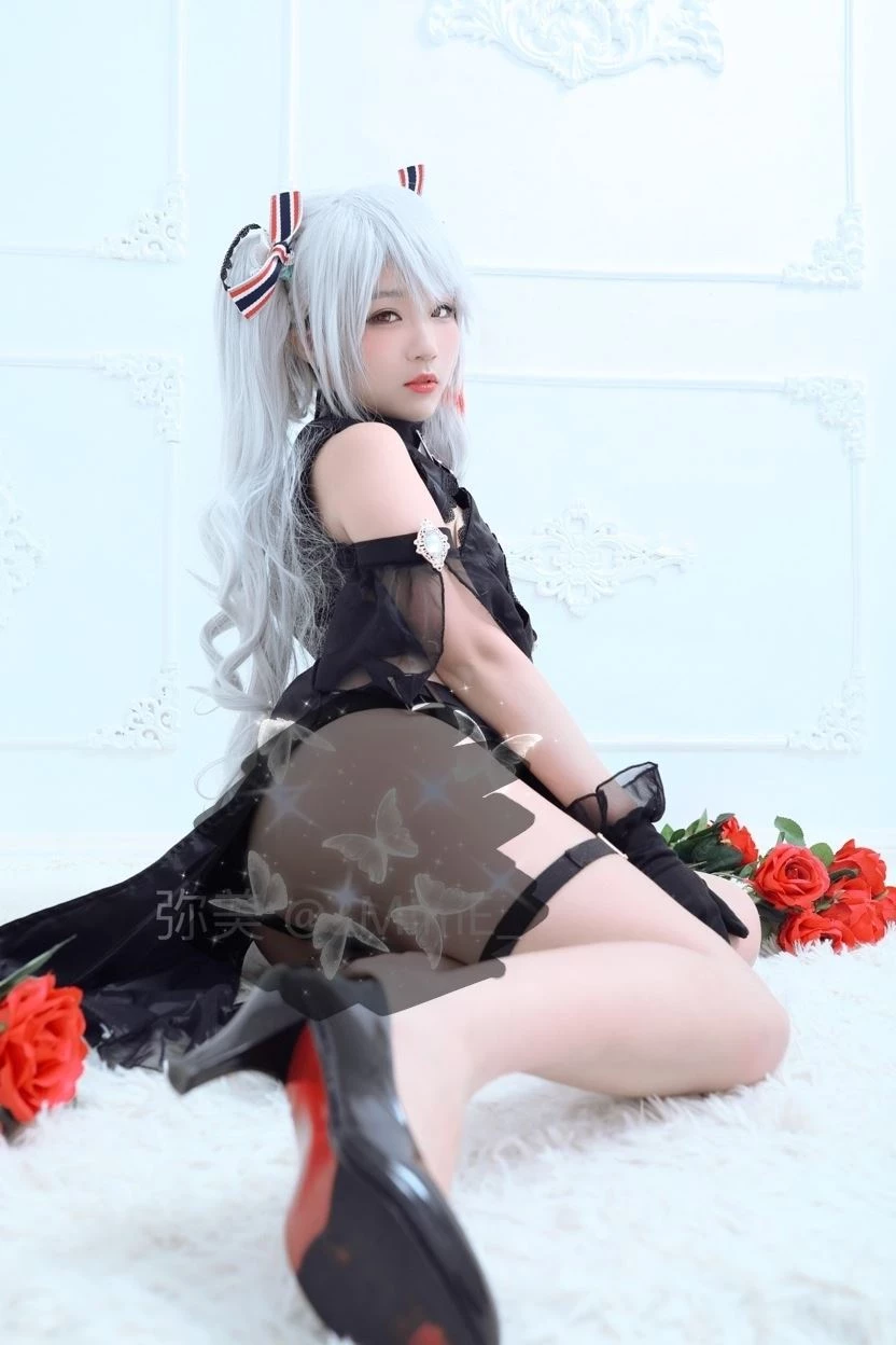 《碧藍航線》歐根親王性感Cosplay美圖[CN：彌美Mime] [9P]