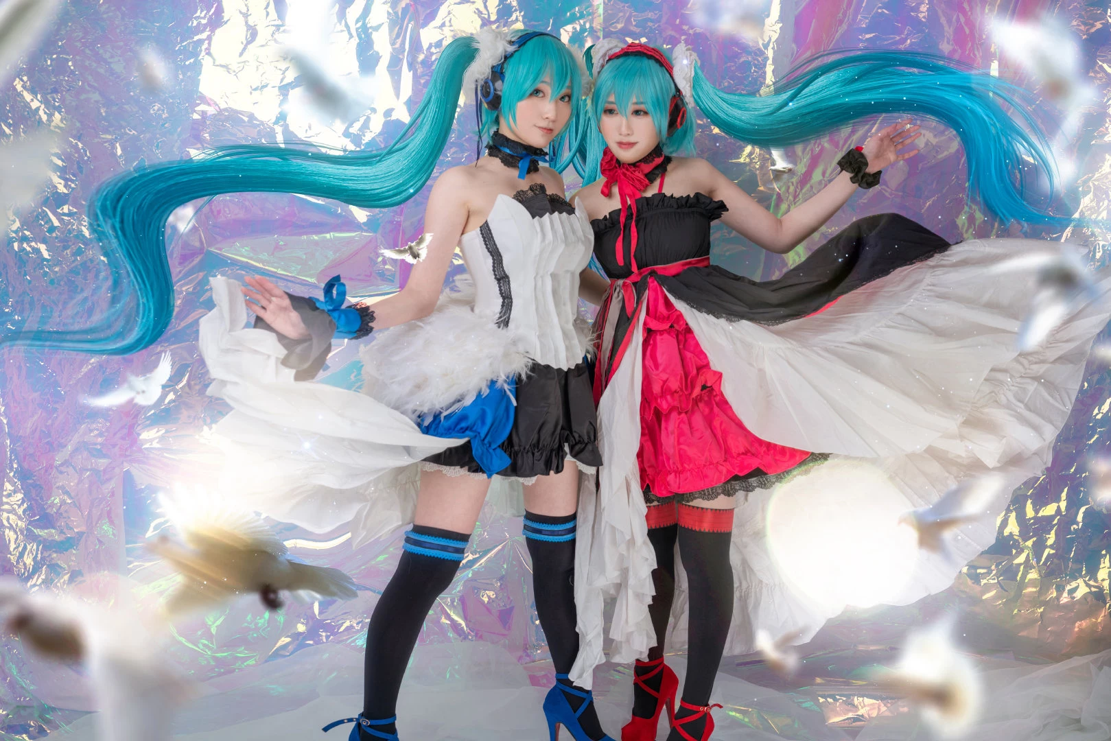 初音未來 第七龍神初音·紅：@七殺不是呆卡萌 第七龍神初音·藍：@阿魂不是天然呆 [9P]