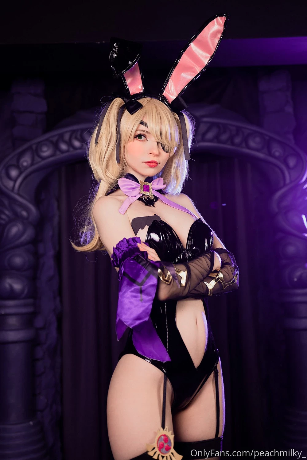 Peachmilky Fischl Playboy Bunny Genshin Impact