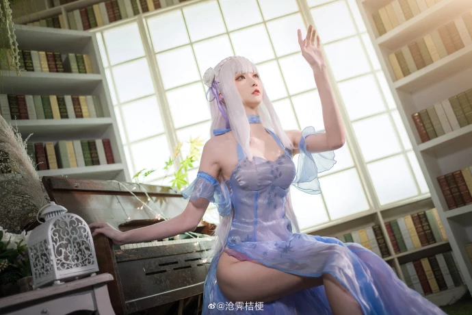 從零開始的異世界生活艾米莉亞水晶禮服cos cn滄霽桔梗 [12P]