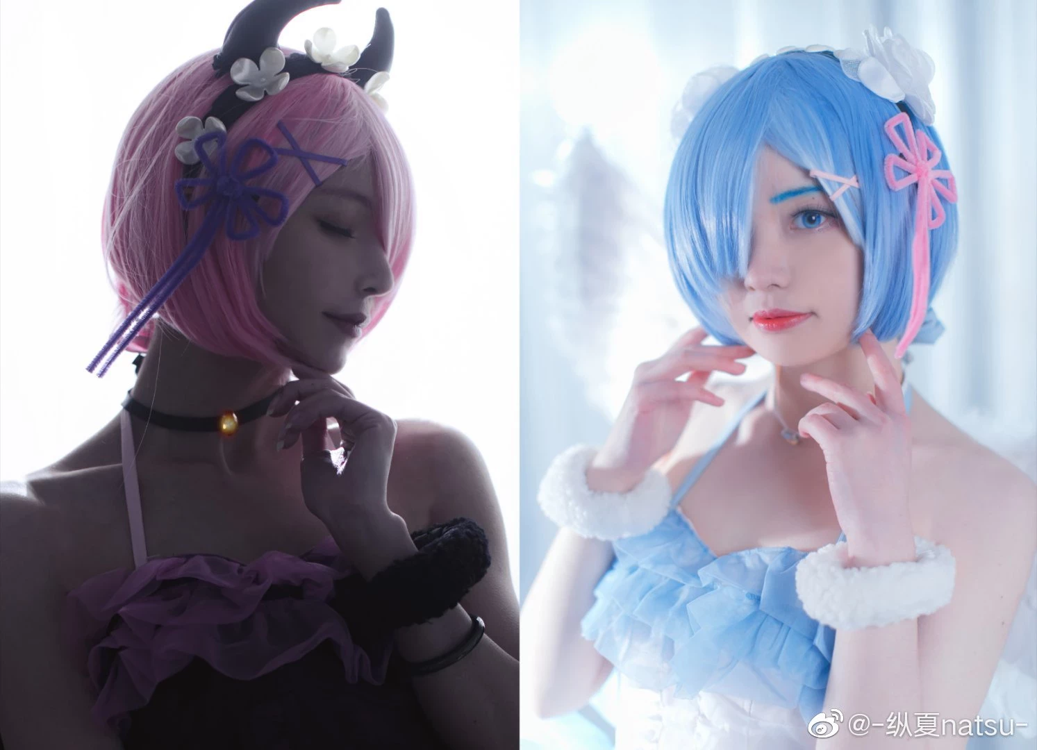 Re：從零開始的異世界生活 天使雷姆：@-縱夏natsu- 惡魔拉姆：@_小花然然子 [9P]