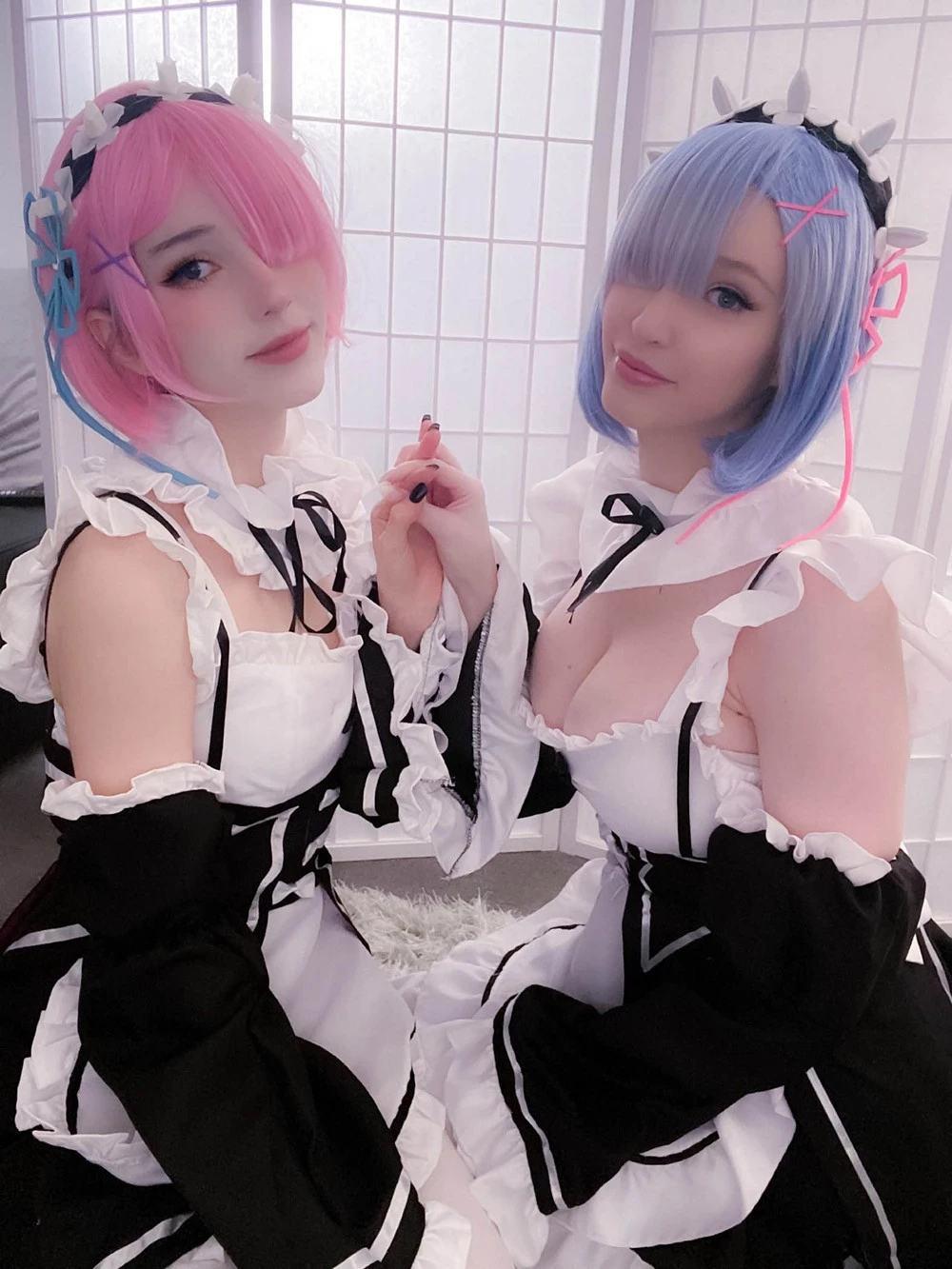 [Cosplay] Kelly Jean & Kyaandere - Rem & Ram