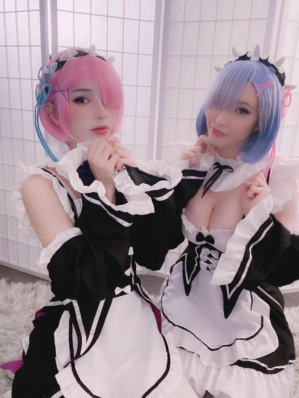 [Cosplay] Kelly Jean & Kyaandere - Rem & Ram