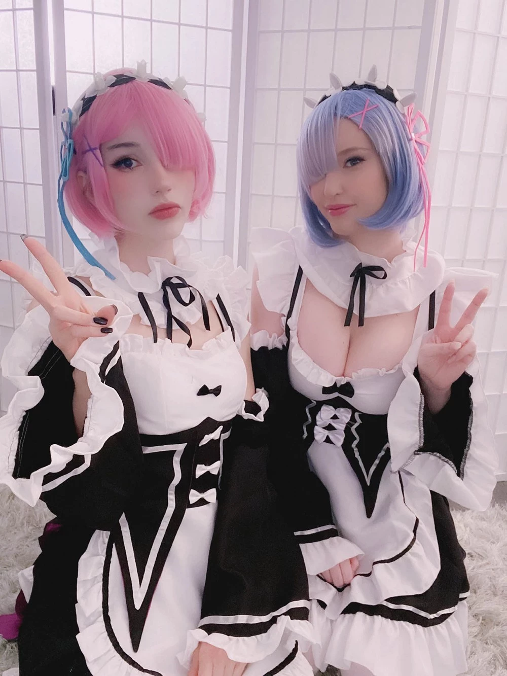 [Cosplay] Kelly Jean & Kyaandere - Rem & Ram