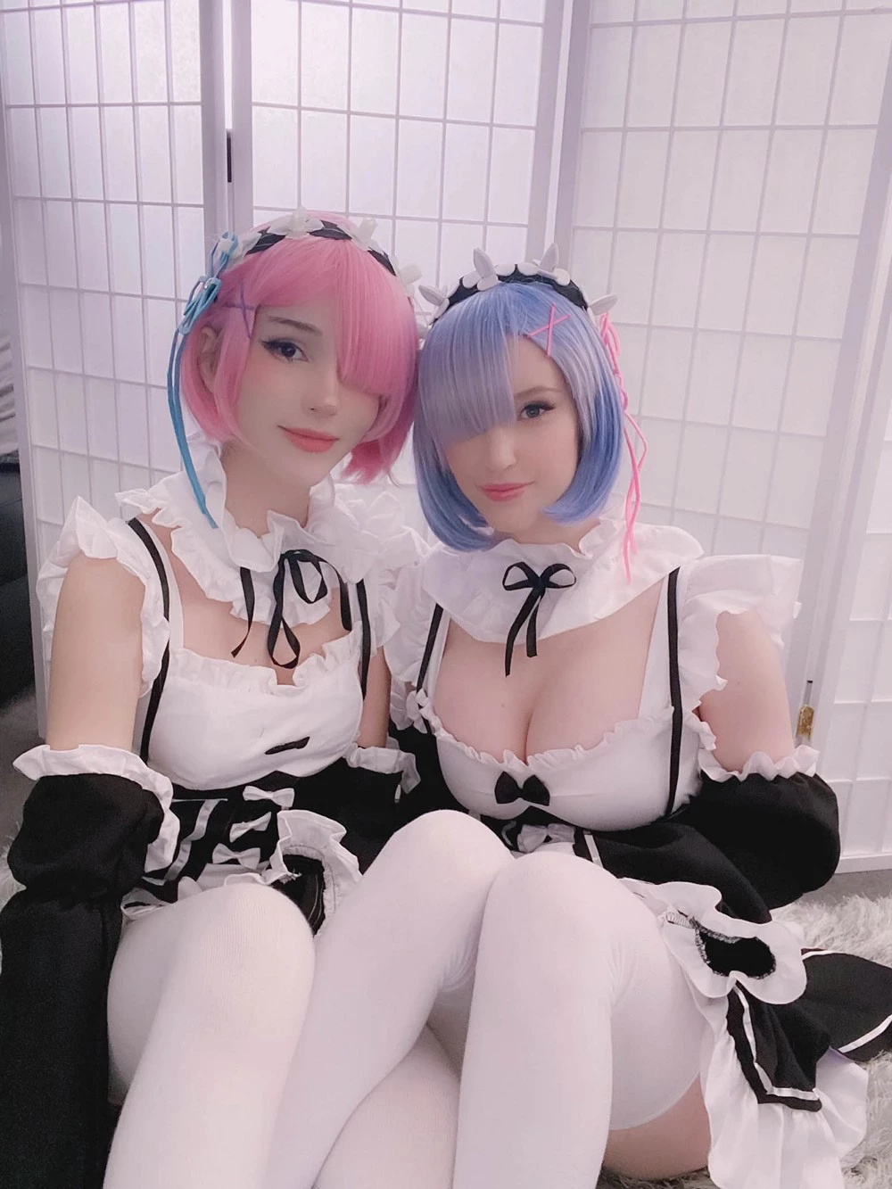 [Cosplay] Kelly Jean & Kyaandere - Rem & Ram