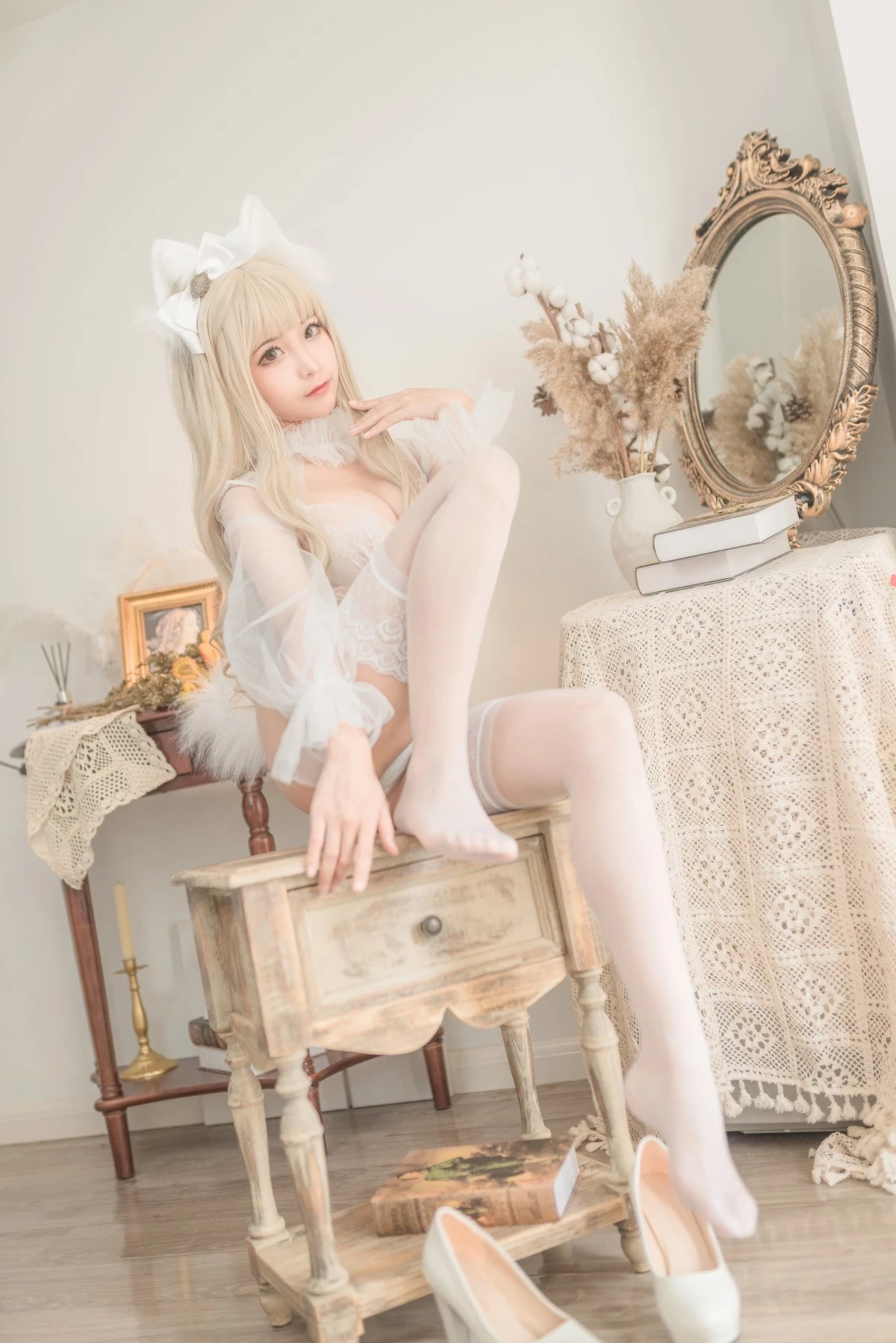 Cosplay 蠢沫沫 Chunmomo 白貓