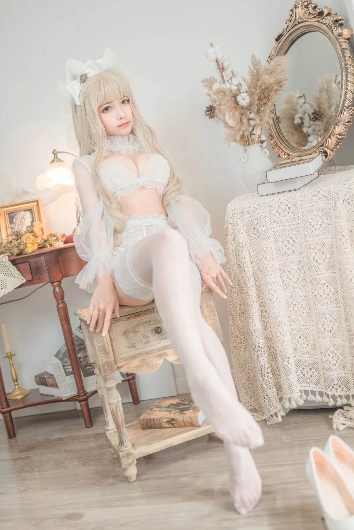 Cosplay 蠢沫沫 Chunmomo 白貓