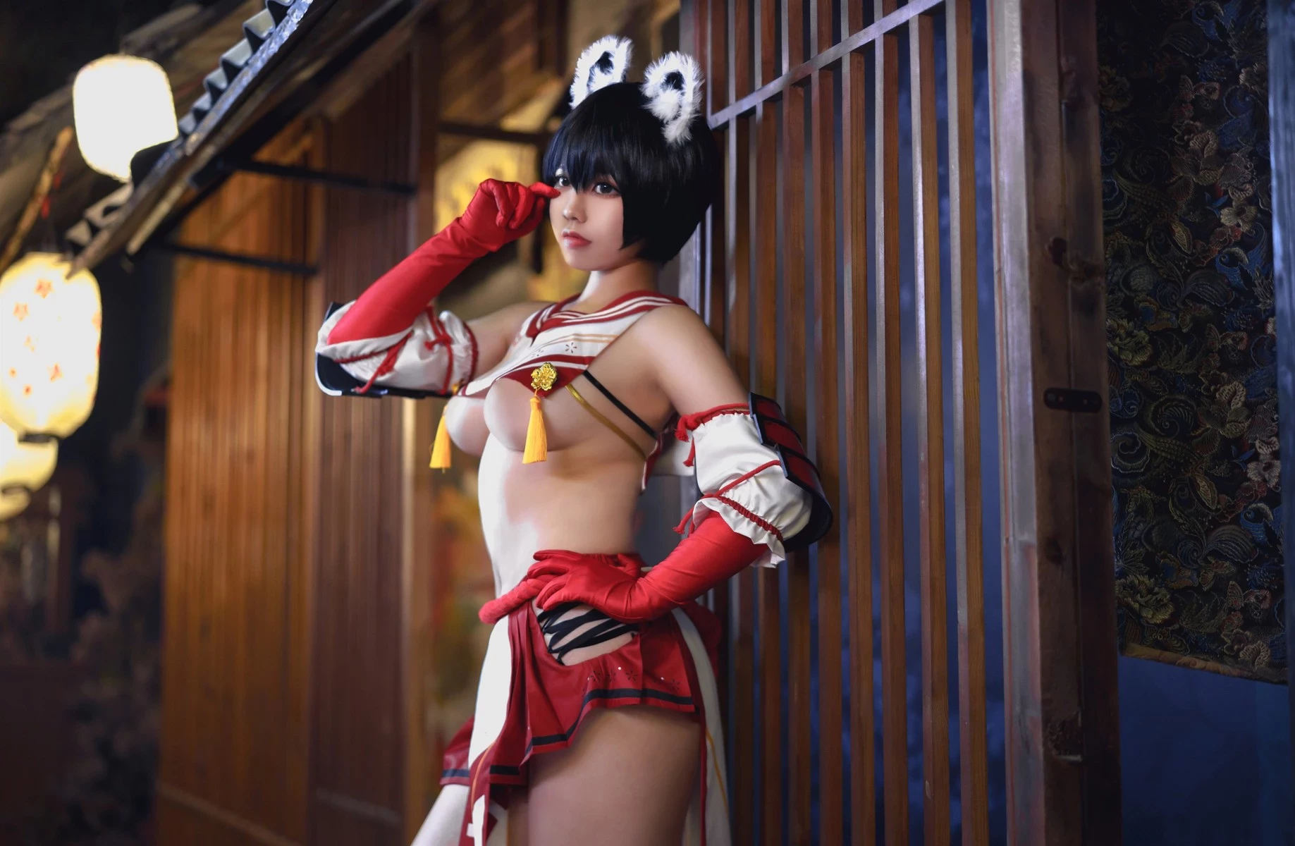 Ganlory 啊日日 Cosplay 春日ツバキ Kasuga Tsubaki