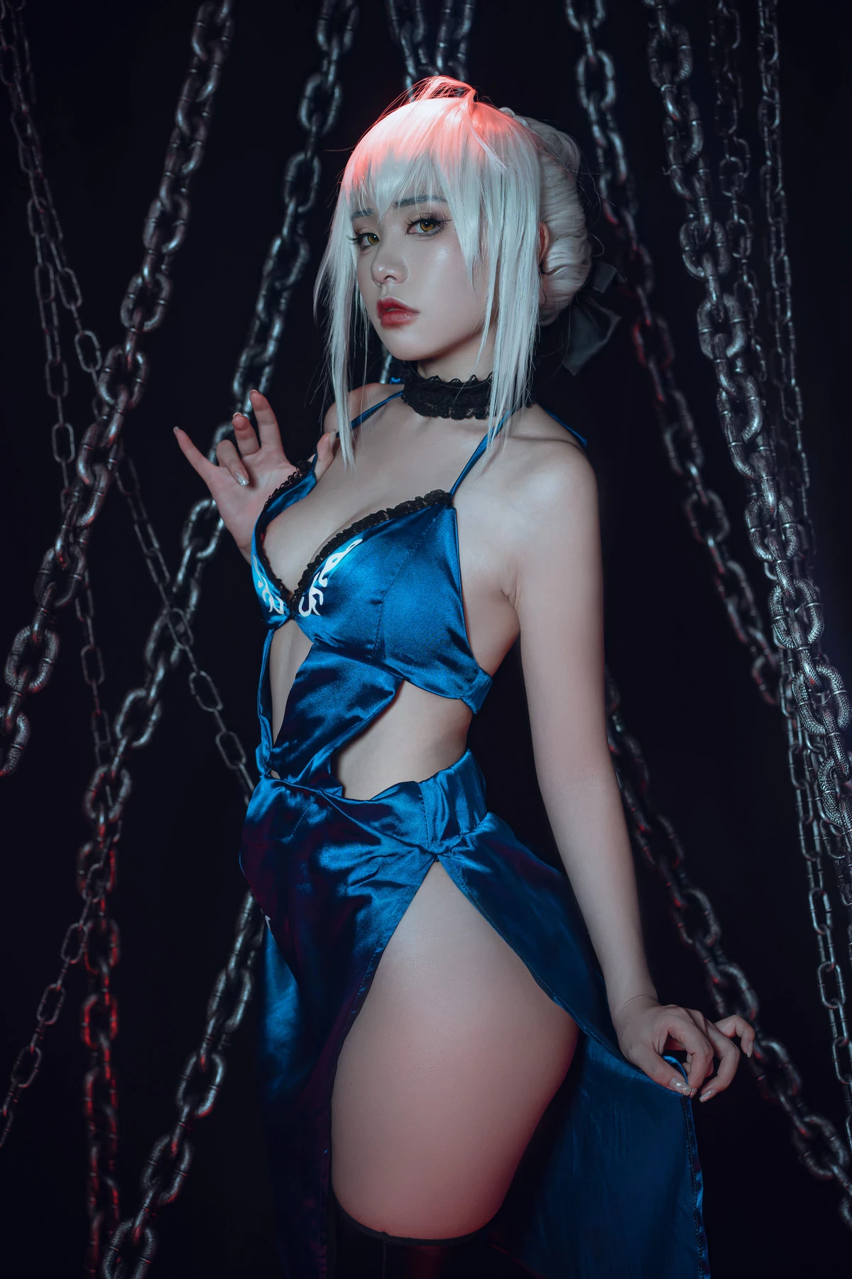 爆機少女喵小吉 Cosplay 黑呆 Saber Alter