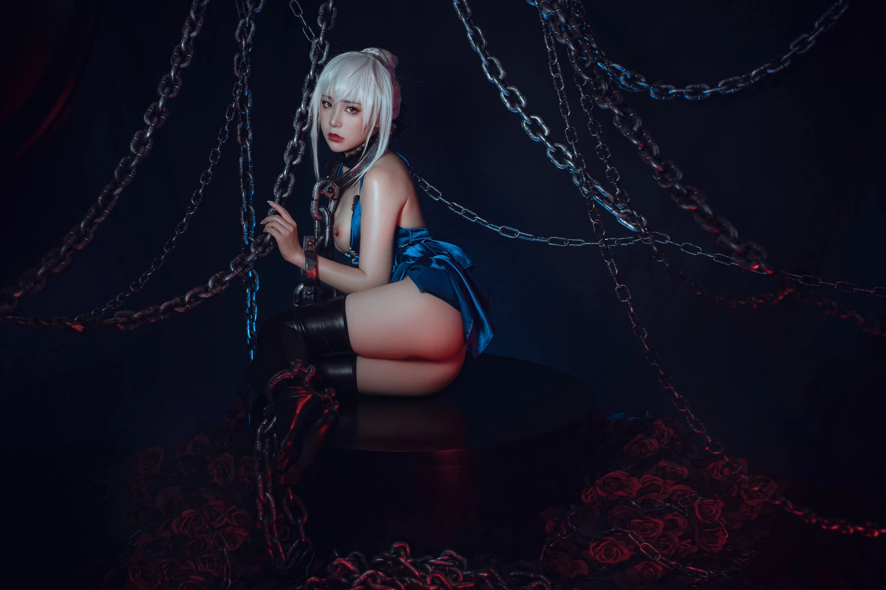 爆機少女喵小吉 Cosplay 黑呆 Saber Alter