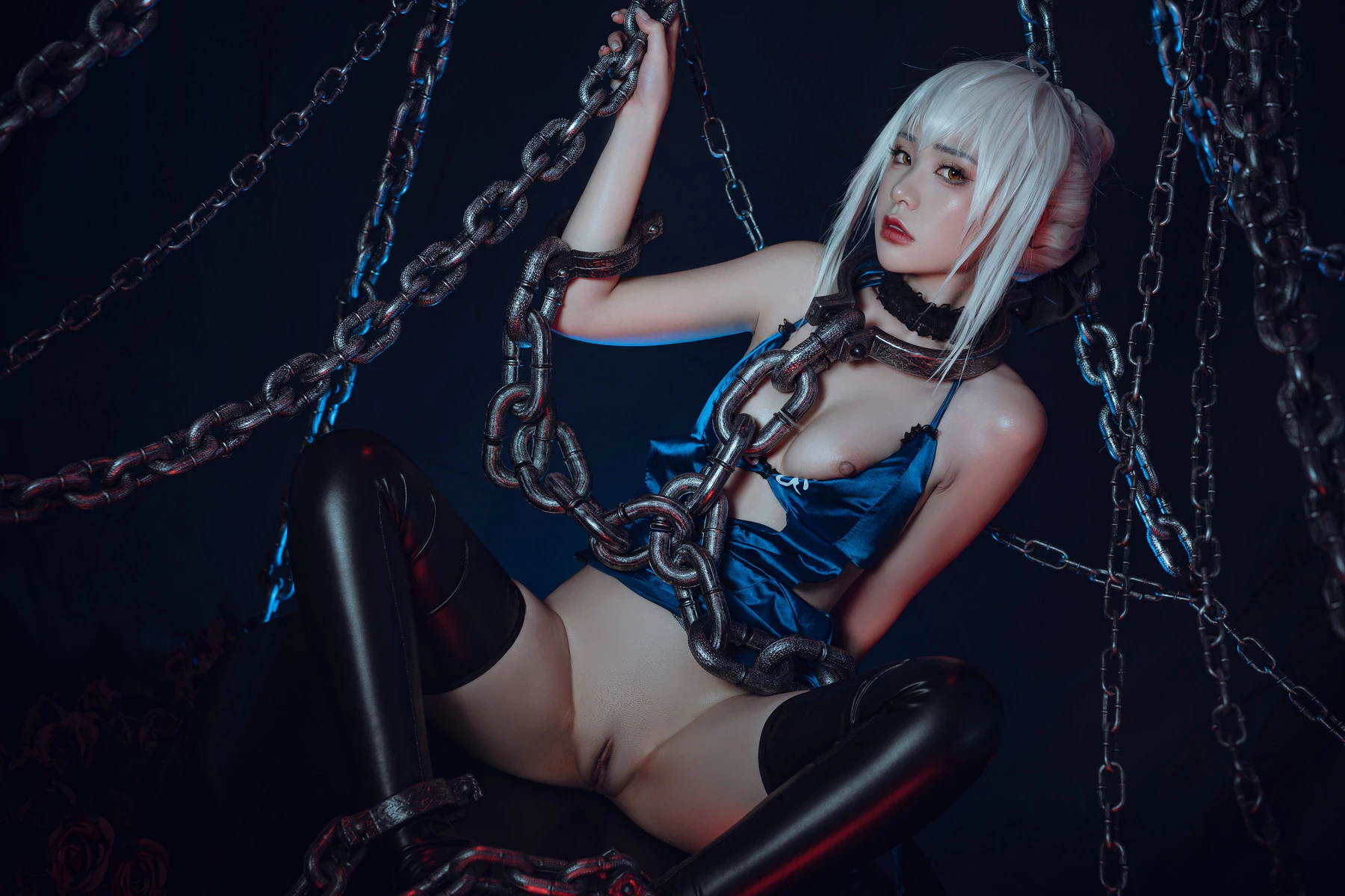 爆機少女喵小吉 Cosplay 黑呆 Saber Alter