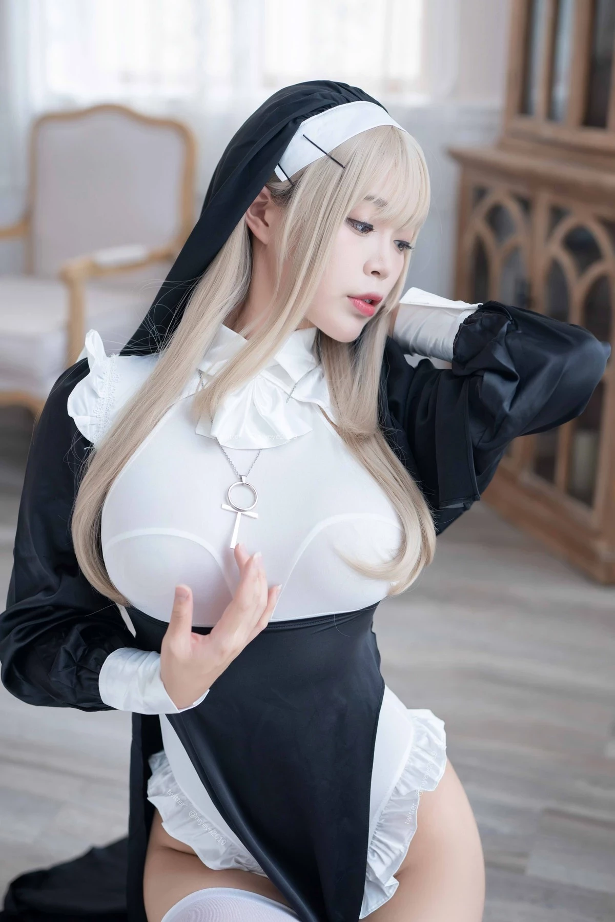 白燁 Cosplay 禁x欲修女