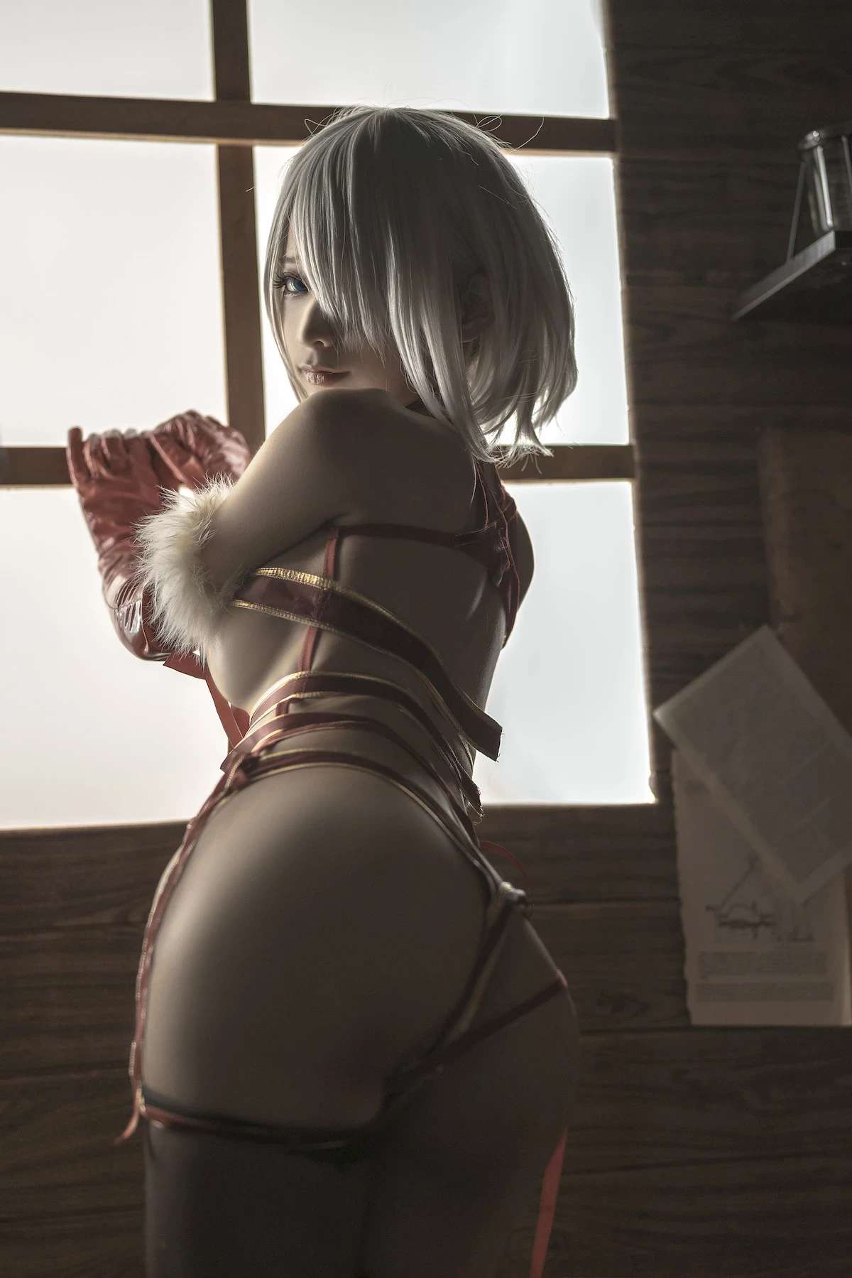 蠢沫沫 Cosplay 2B 聖誕 Christmas