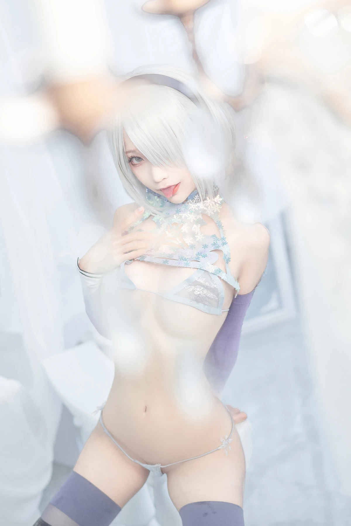 蠢沫沫 Cosplay 2b 冰雪 ice and snow