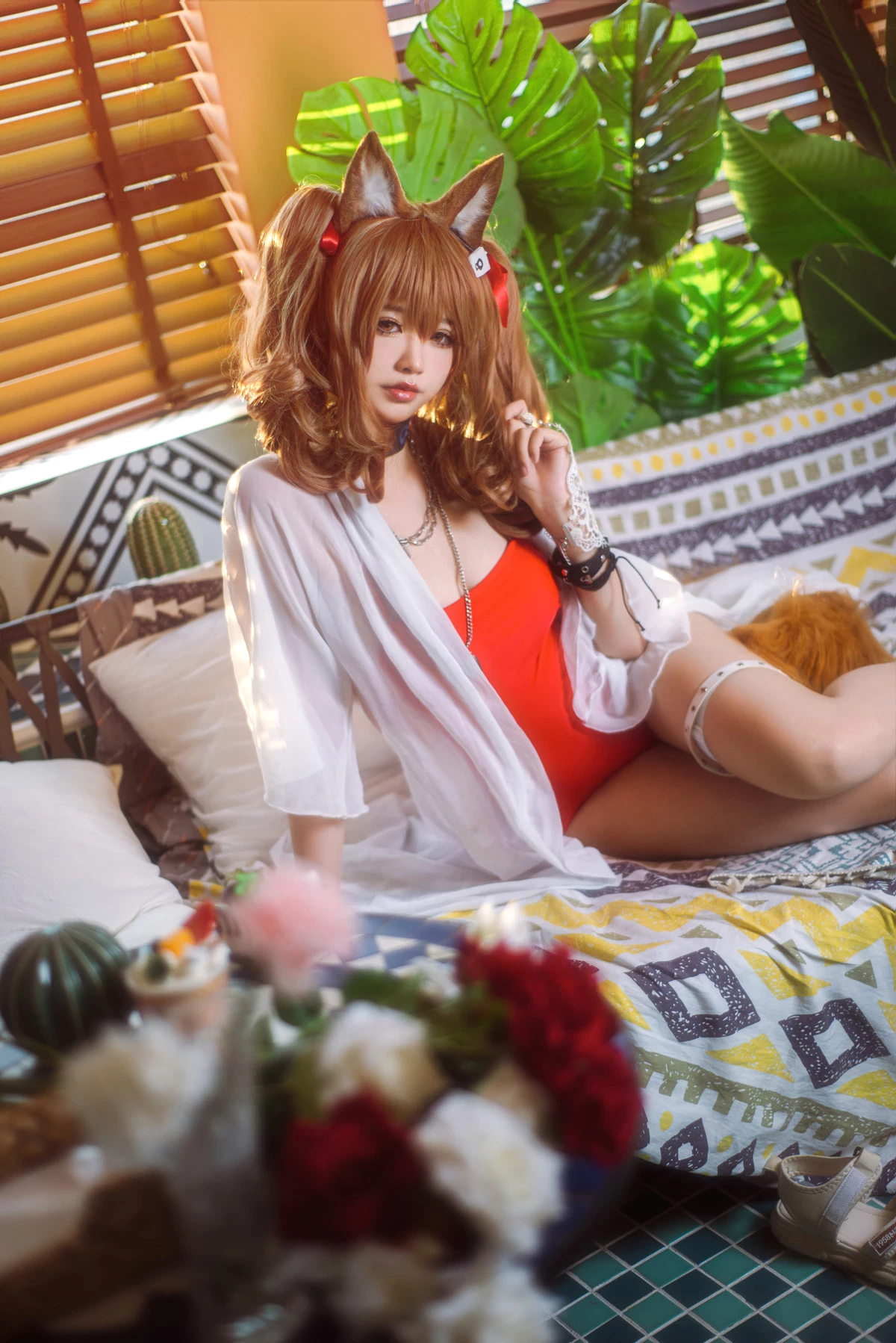 工藤新伍 Cosplay 明日方舟 安潔莉娜 夏卉泳裝