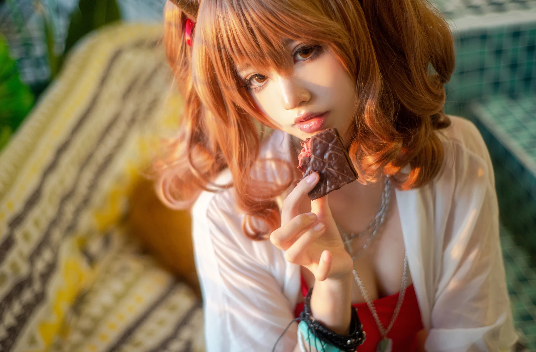 工藤新伍 Cosplay 明日方舟 安潔莉娜 夏卉泳裝