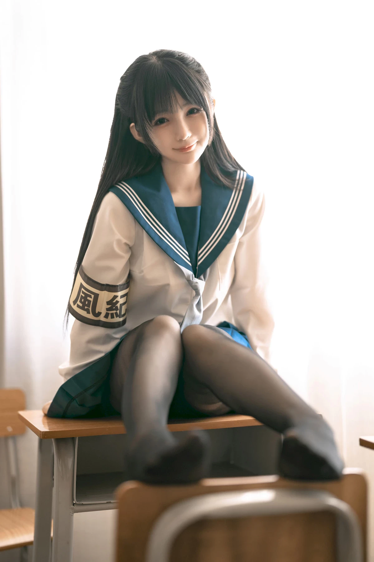 桜井寧寧 Cosplay 風紀委員