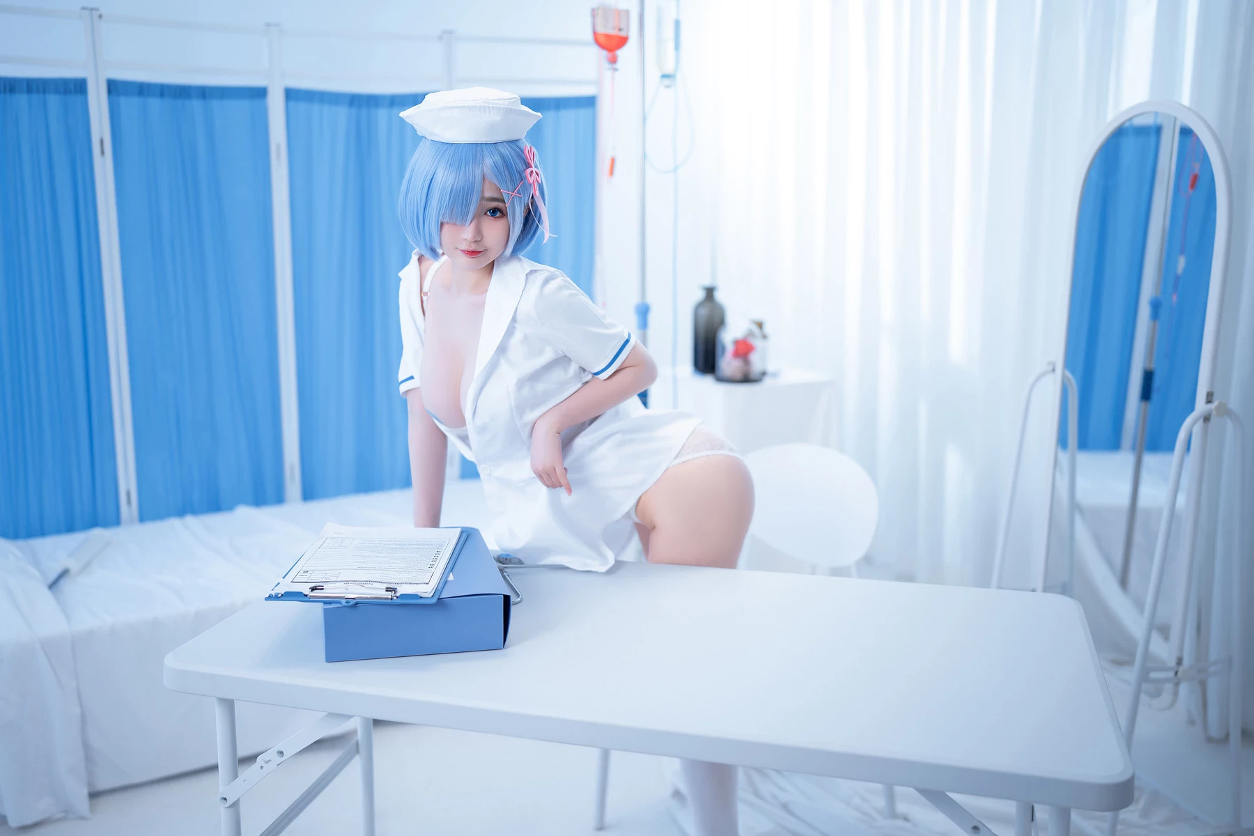 桜井寧寧 Cosplay 雷姆護士 Nurse Rem