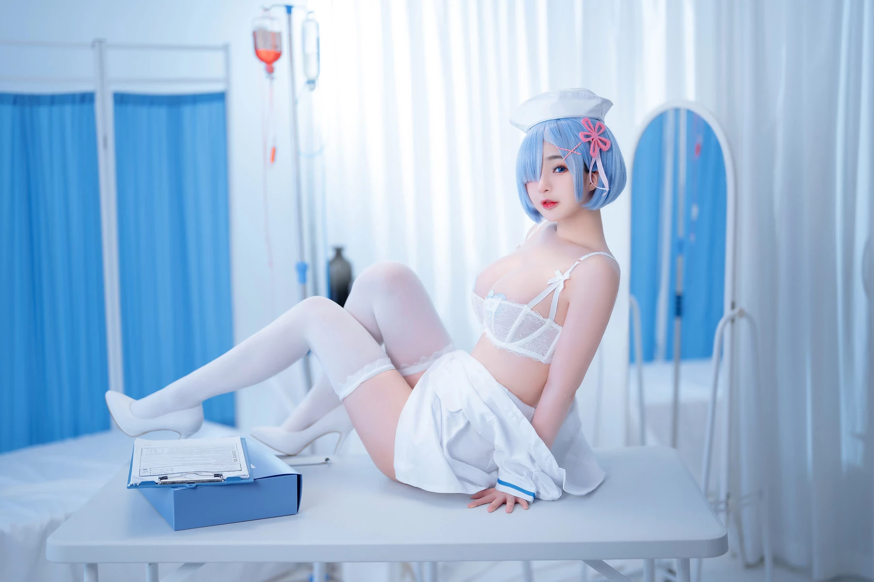 桜井寧寧 Cosplay 雷姆護士 Nurse Rem