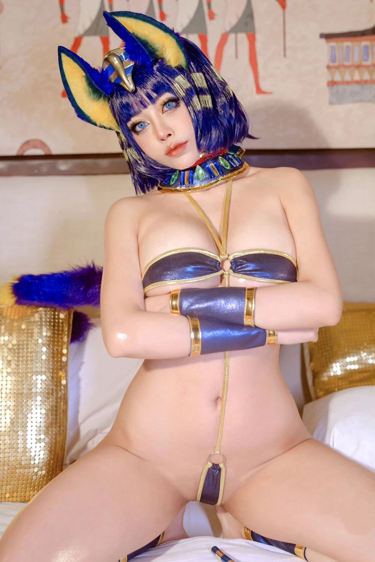 蘿莉Byoru Cosplay Lewd Ankha ナイル