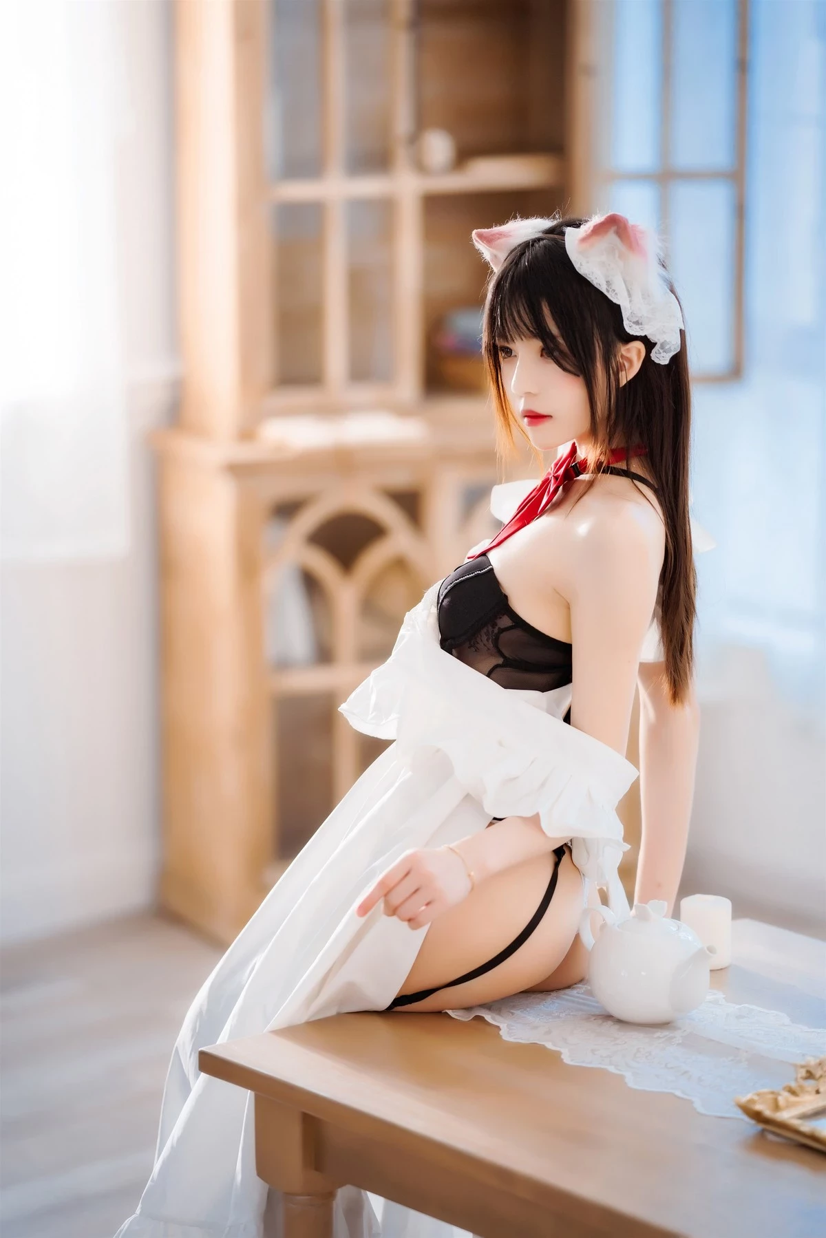 桜桃喵 Cosplay 長裙妹抖