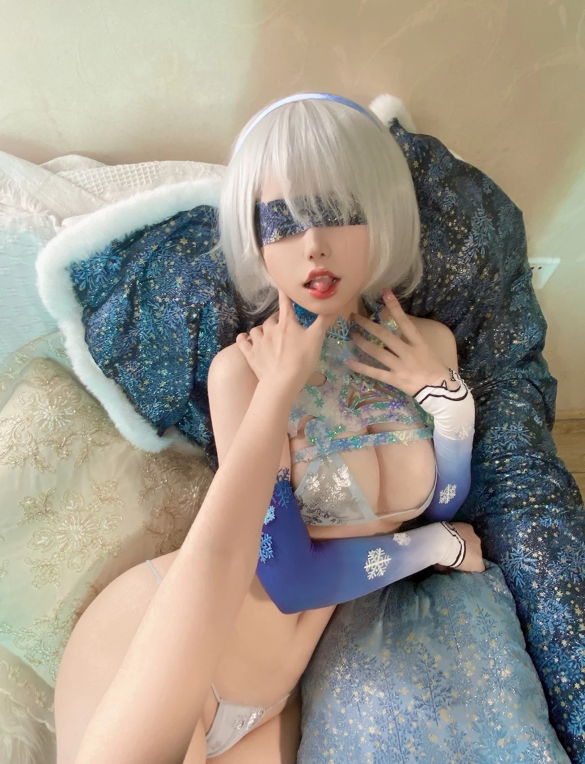 一北亦北 Cosplay 2b冰雪同人