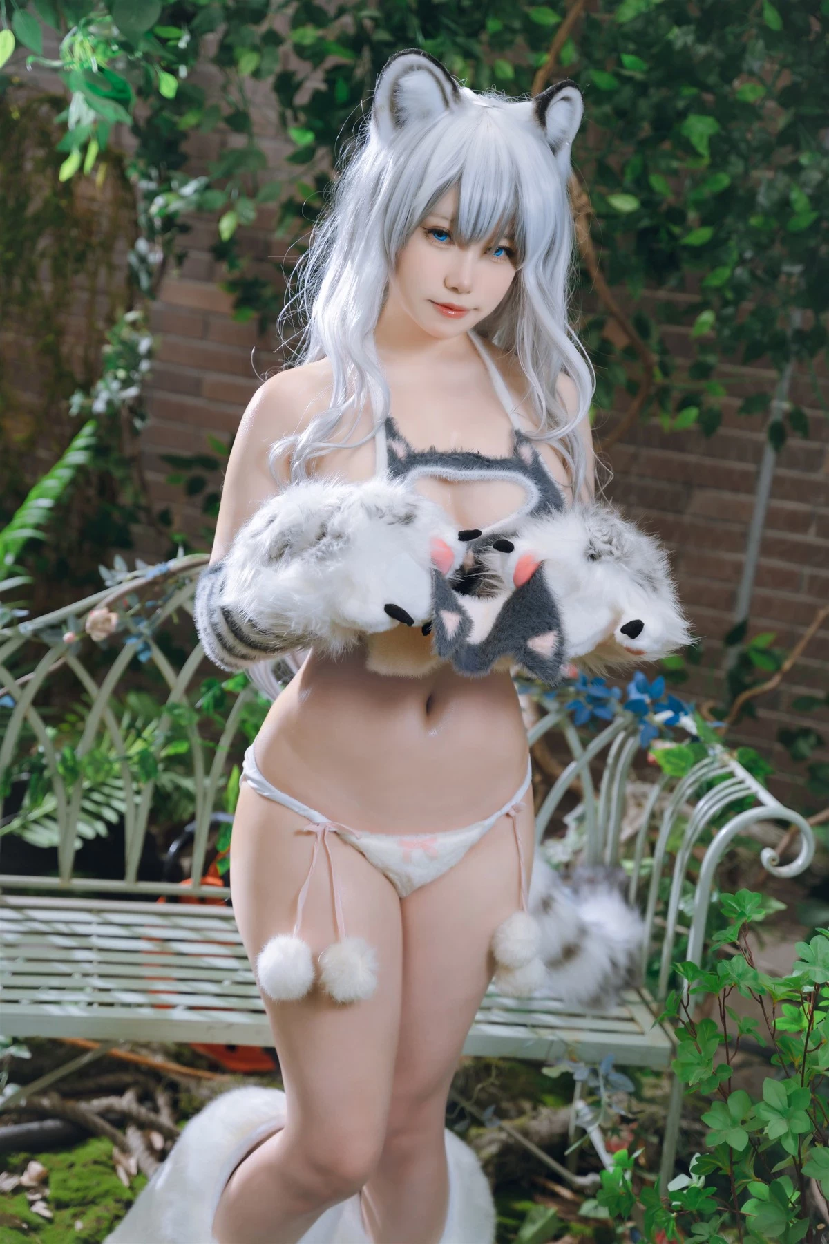 Cosplay 一北亦北 白虎獸娘福瑞