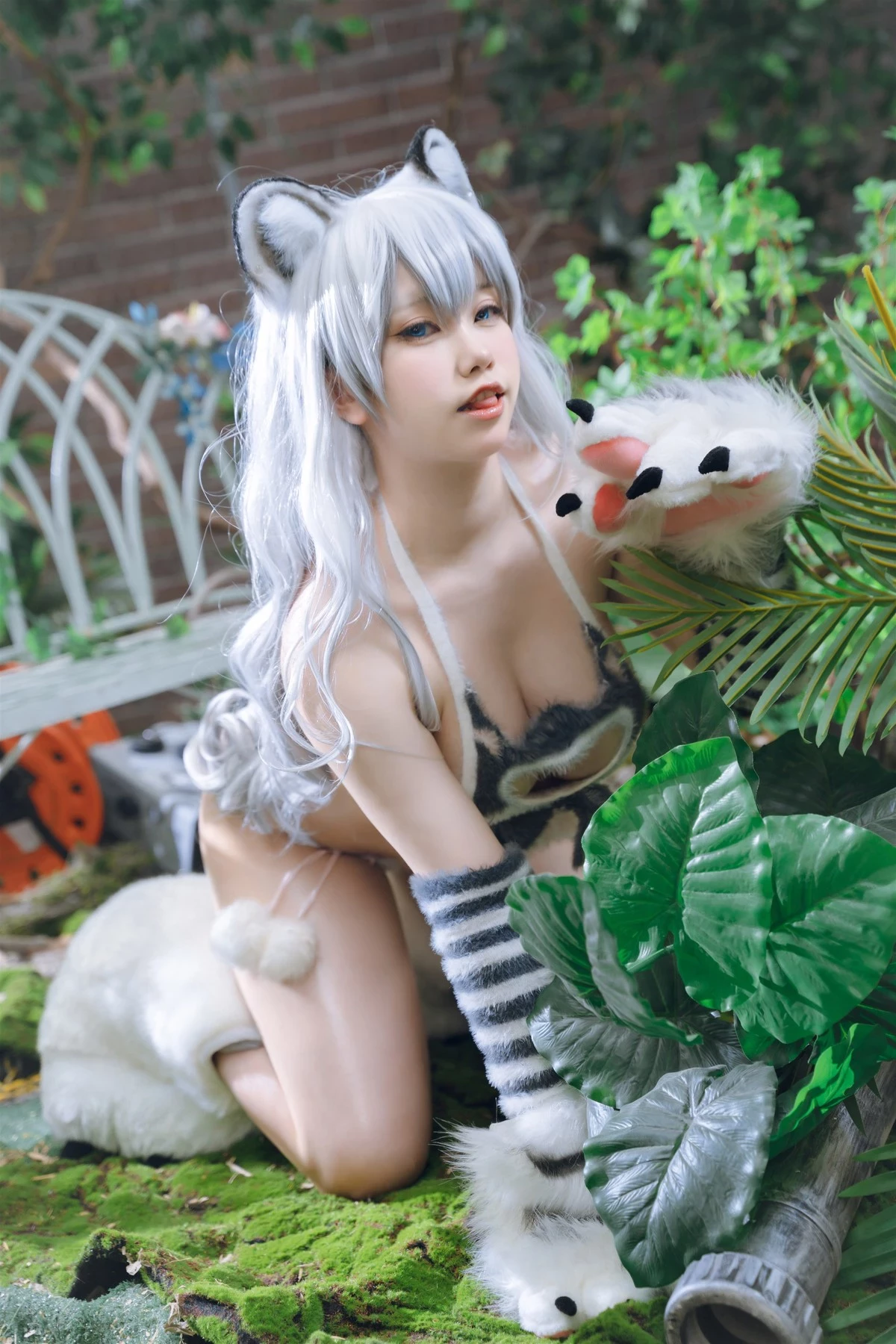 Cosplay 一北亦北 白虎獸娘福瑞