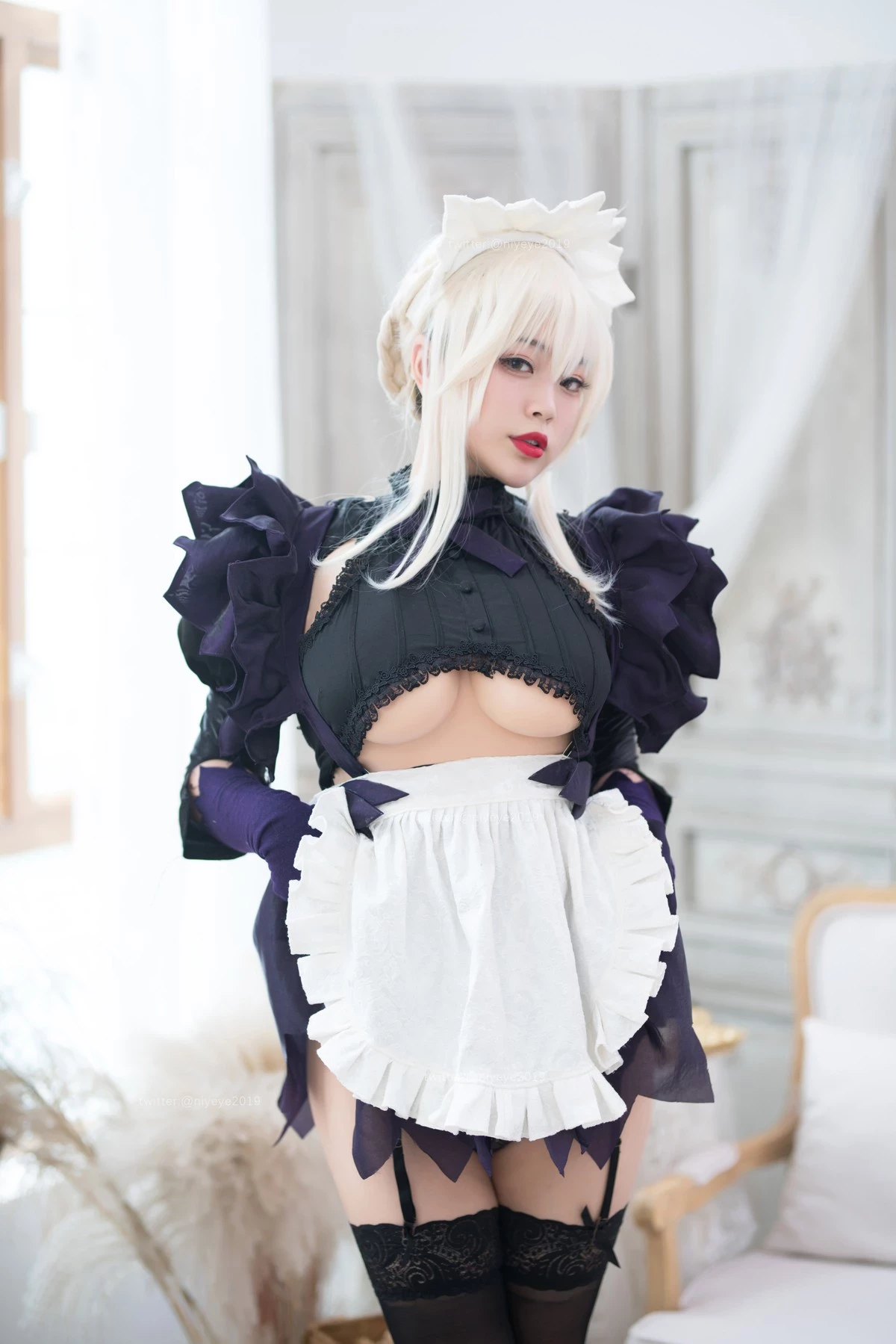 Cosplay 白燁 黑槍呆女僕