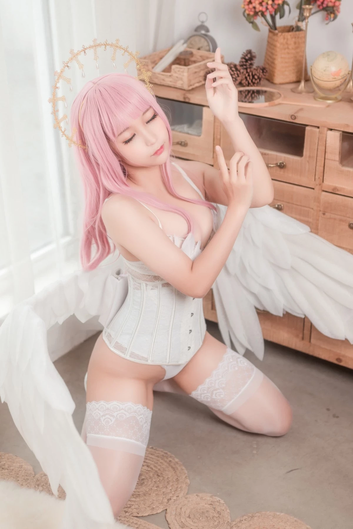 Cosplay 蠢沫沫 Chunmomo 沫沫真愛版 天使本-光天使